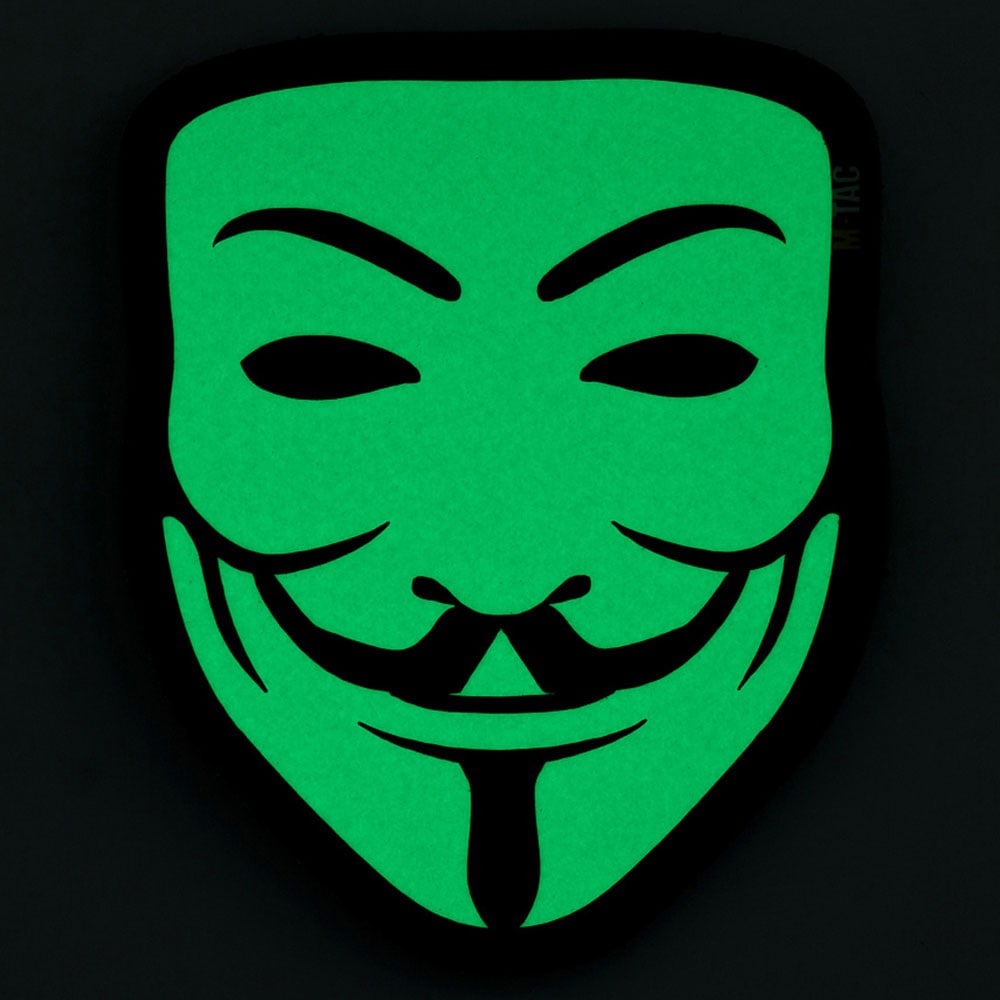 Nášivka M-Tac Anonymous - Black/GiD