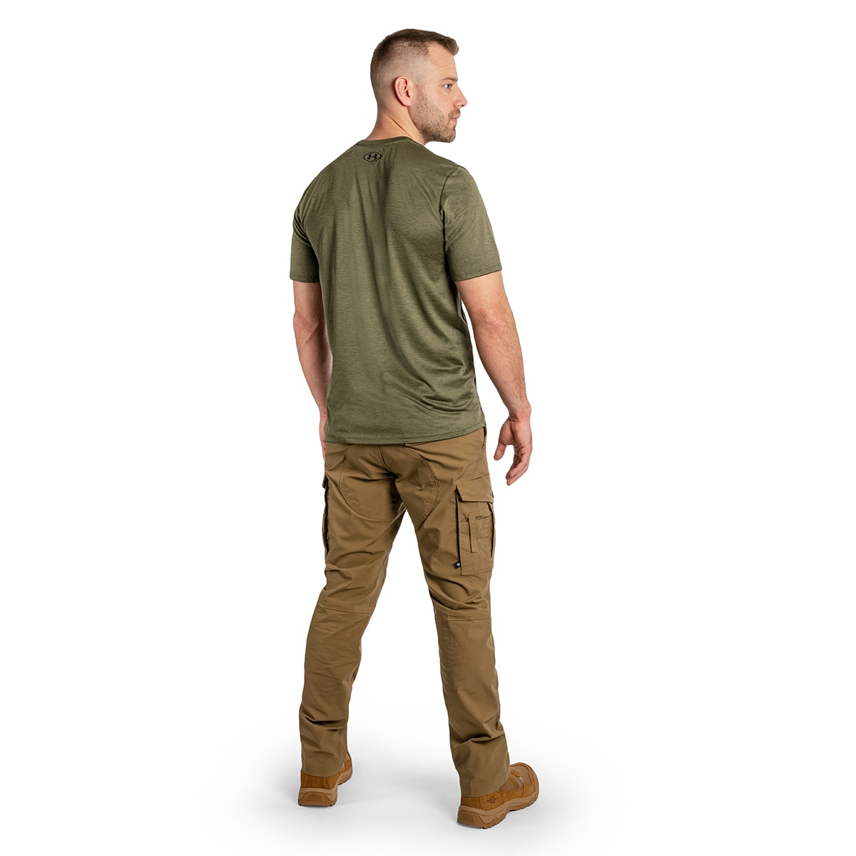 Termoaktivní tričko Under Armour UA Tech Vent Short Sleeve – Marine OD Green/Black