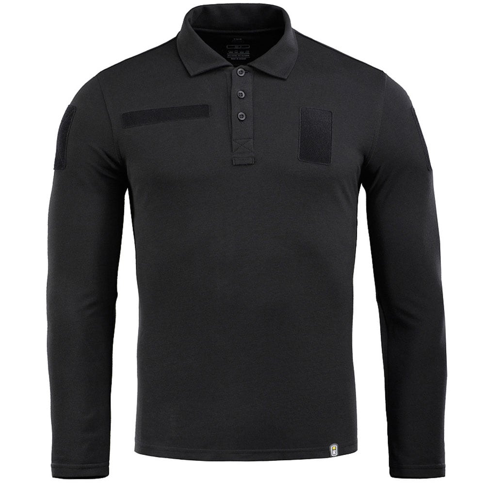 Polo tričko M-Tac 65/35 Long Sleeve - Black