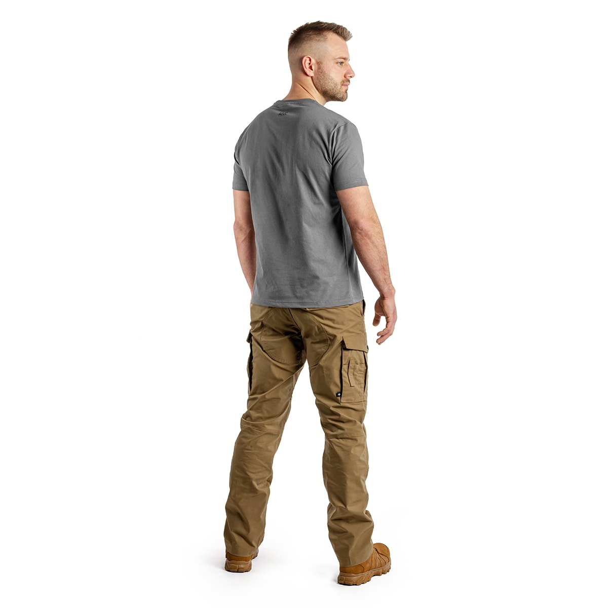 Tričko Pentagon CloMod Flower Heart - Wolf Grey