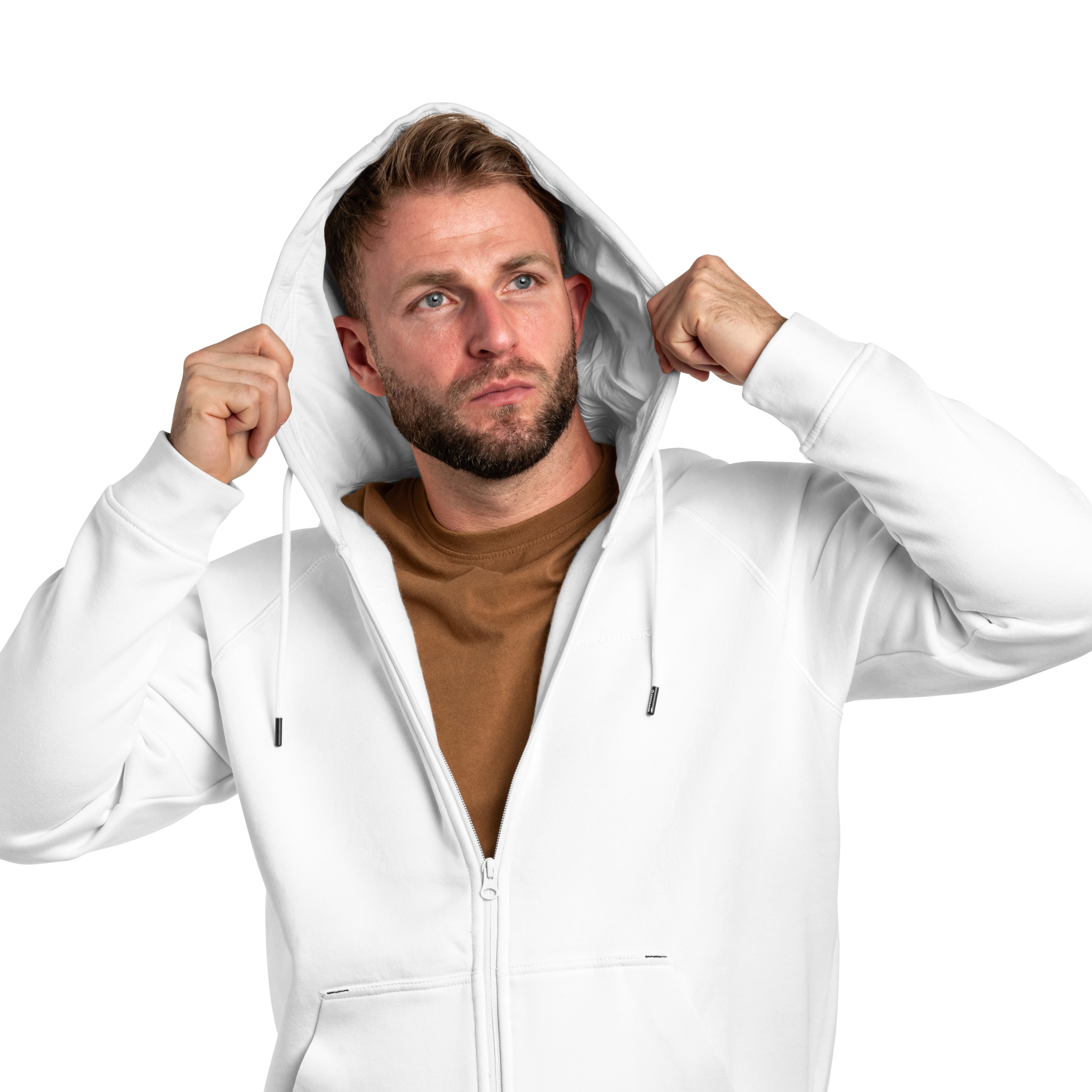 Mikina Pentagon Phaeton Zip - White