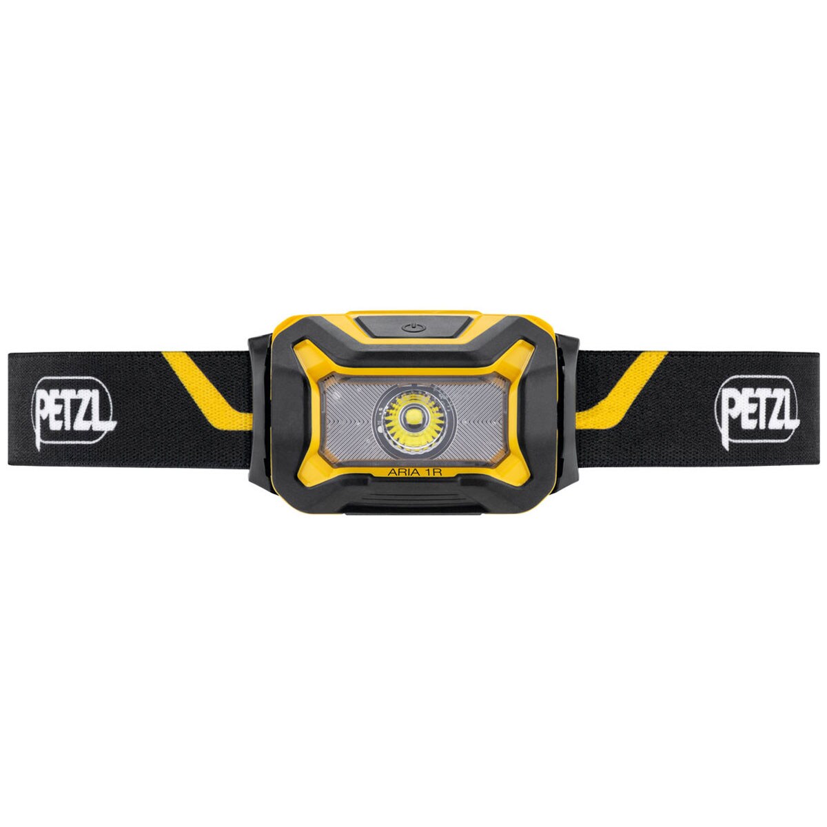 Svítilna čelová Petzl Aria 1R Black/Yellow - 450 lumenů