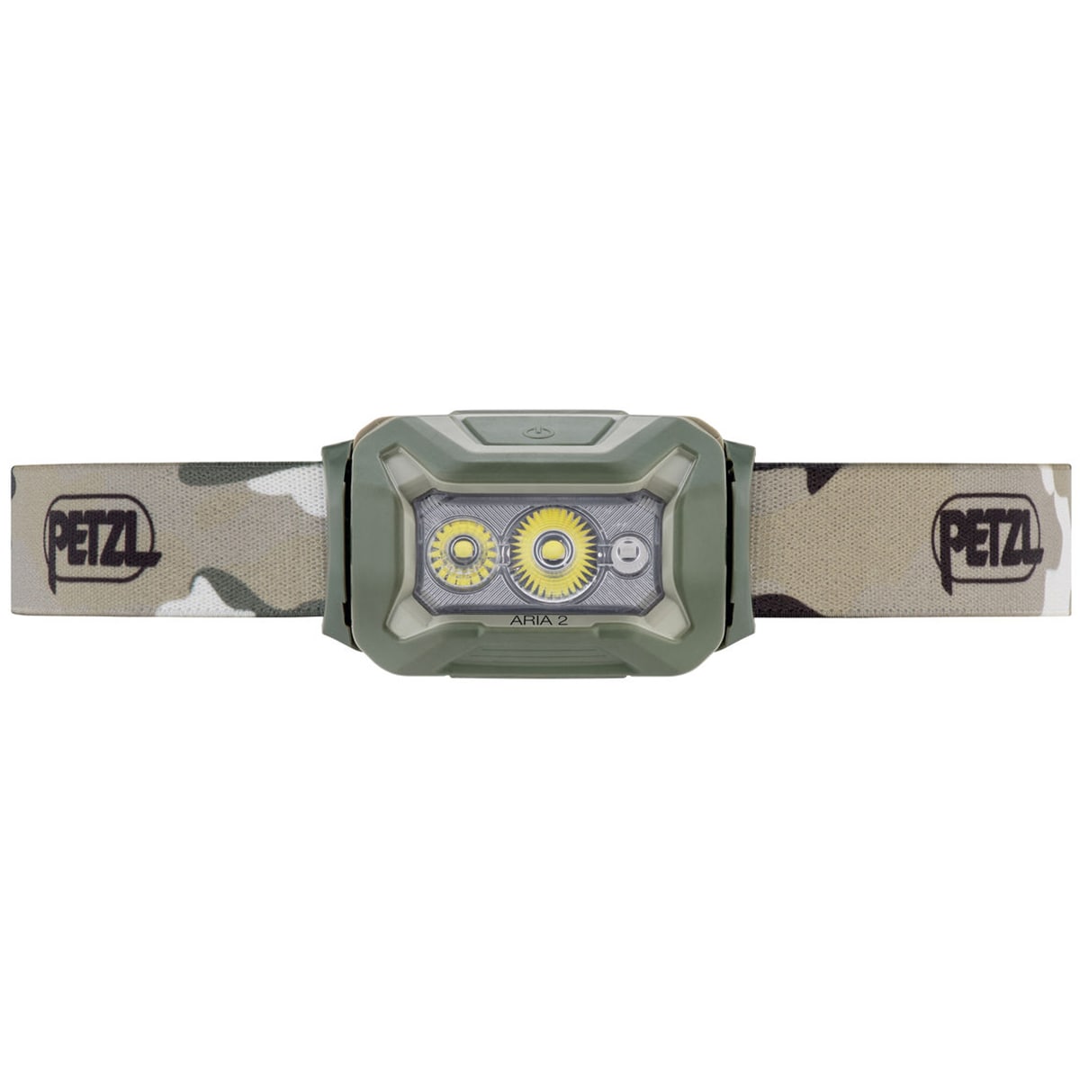 Svítilna čelová Petzl Aria 2 RGB Camo - 450 lumenů