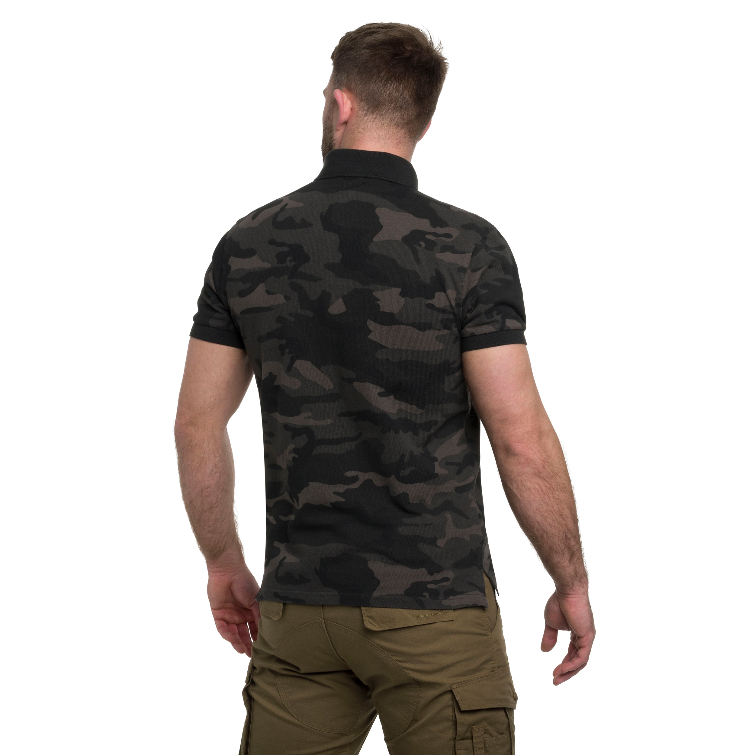 Polo tričko Mil-Tec Prewash - Dark Camo
