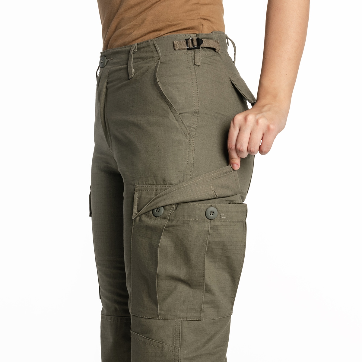 Dámské kalhoty Brandit Cargo BDU Rip-Stop – Olive