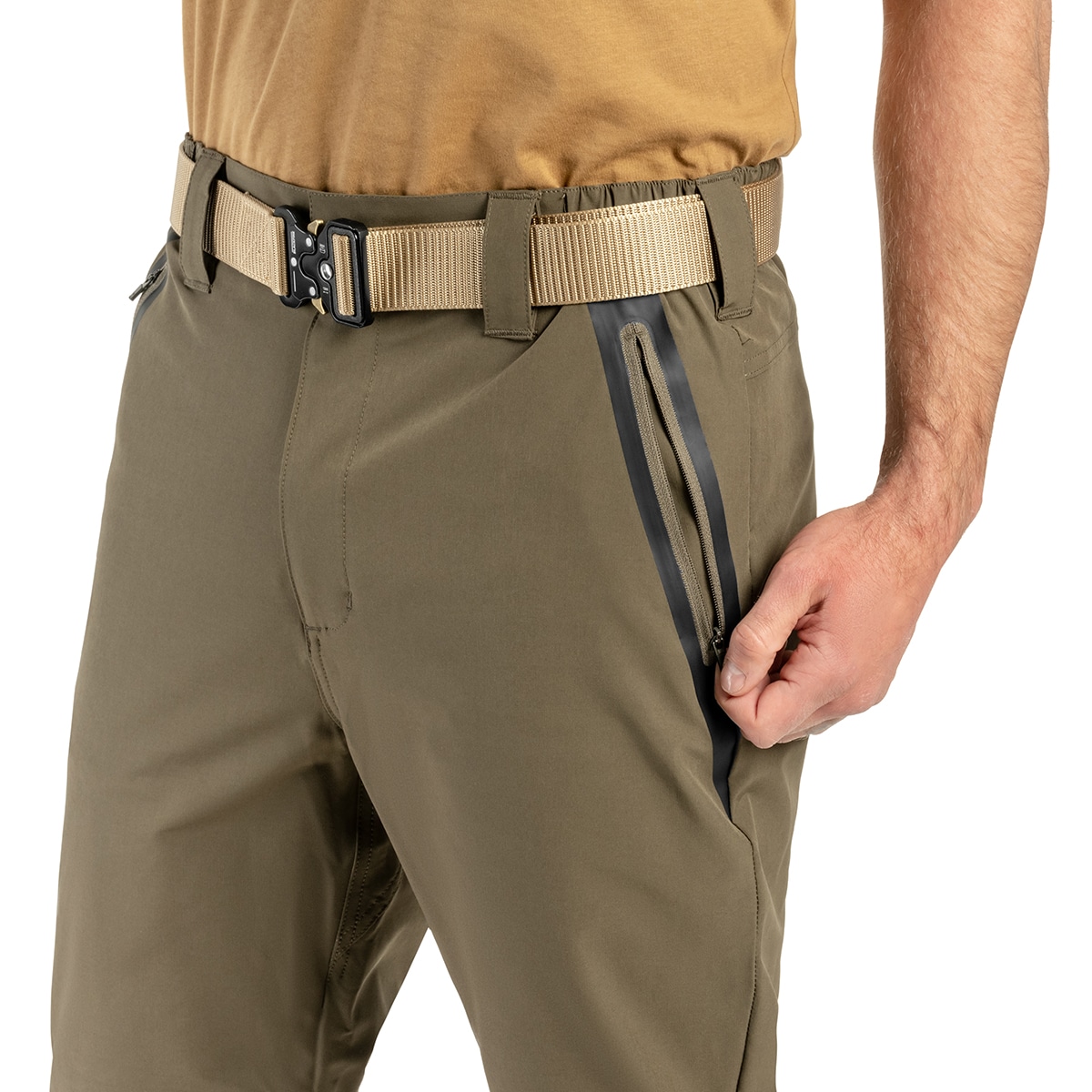 Kalhoty Mil-Tec Zip-Off Performance – Ranger Green