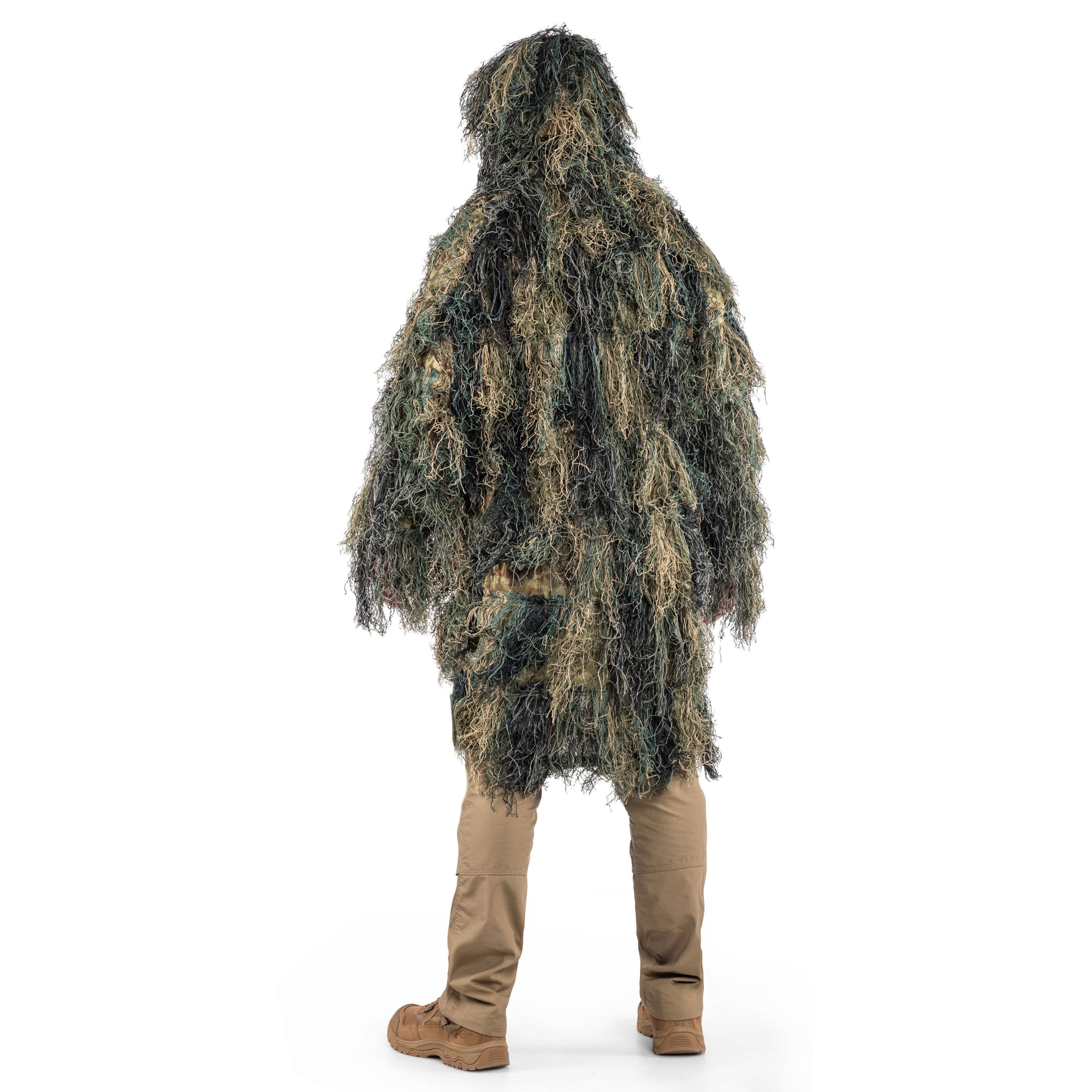 Maskovací oblek Mil-Tec Parka Ghillie Anti Fire Pro – Woodland