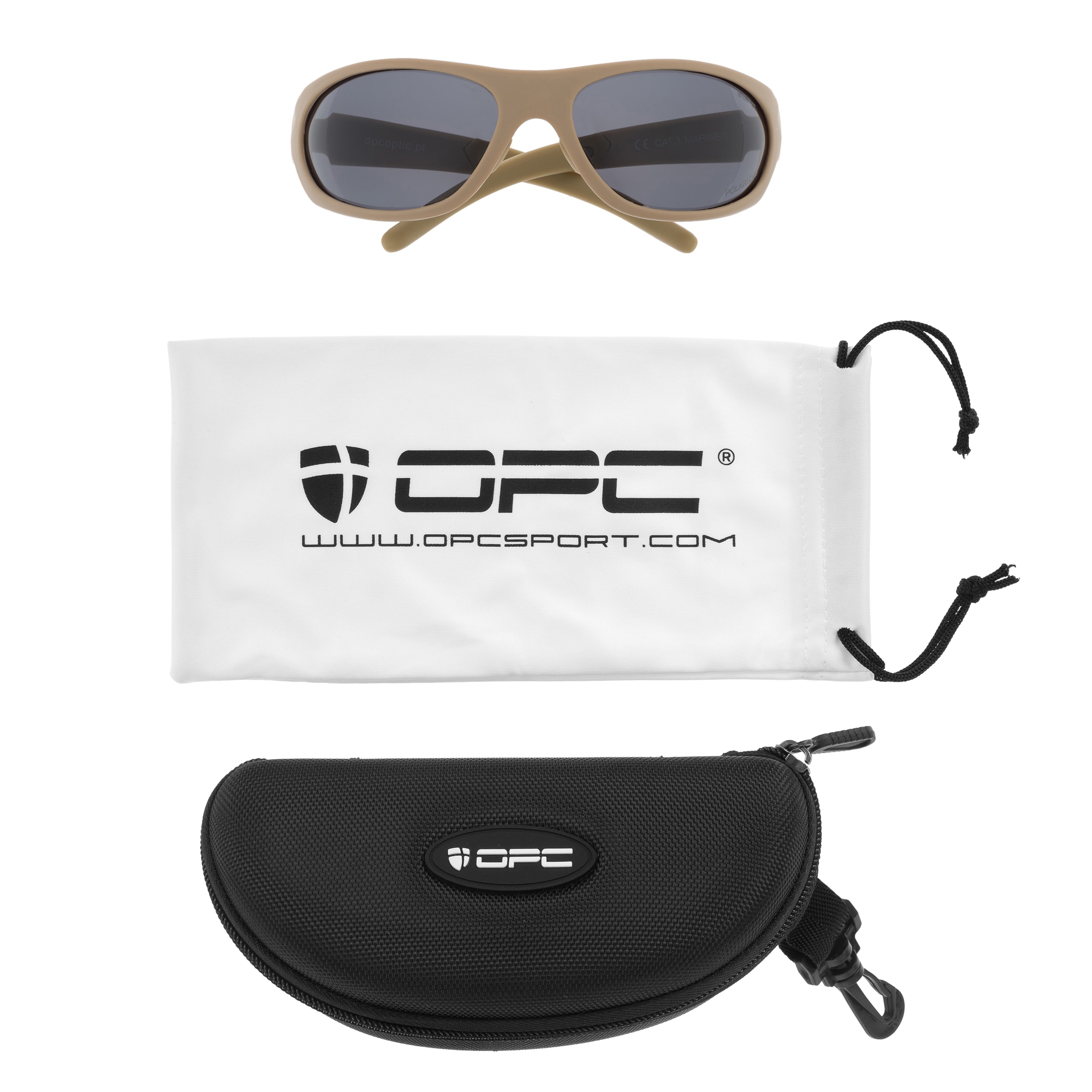 Sluneční brýle OPC Military Marines – Matt Khaki Black s polarizací