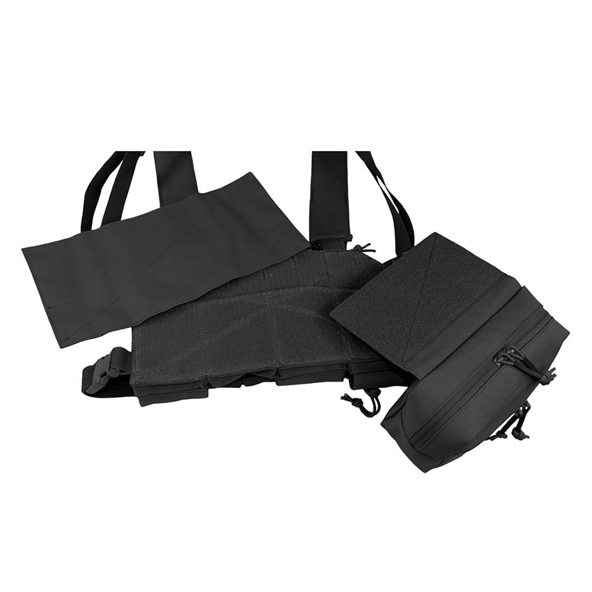 Taktická vesta Camo Military Gear Storm Chest Rig - černá