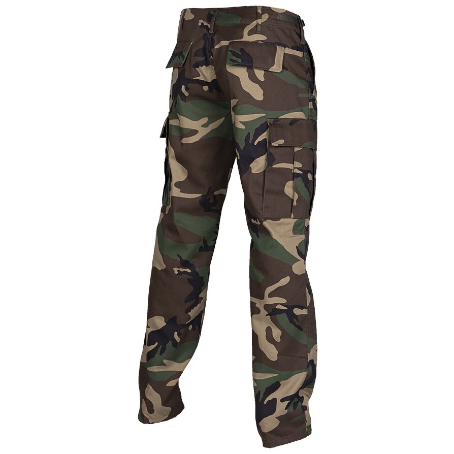 Vojenské kalhoty Mil-Tec US Ranger BDU Straight Cut – Woodland