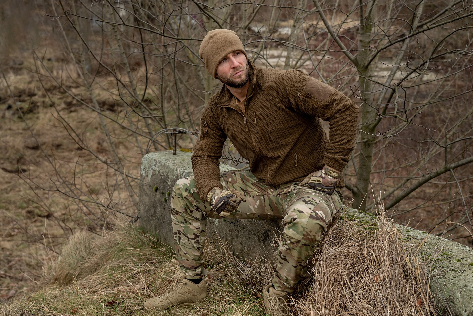 Fleesová mikina Helikon-Tex Alpha Tactical – Coyote