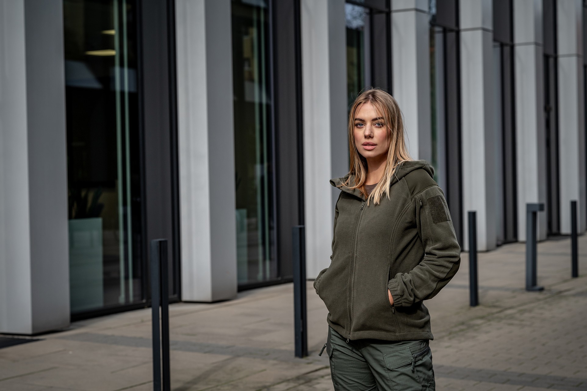 Dámská fleesová mikina Helikon-Tex Cumulus Heavy Fleece – Taiga Green