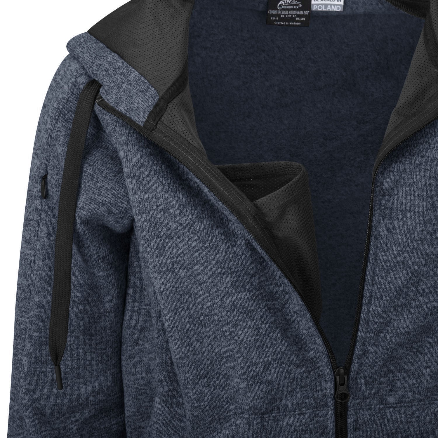 Mikina Helikon-Tex Covert Tactical Hoodie - Blue Melange