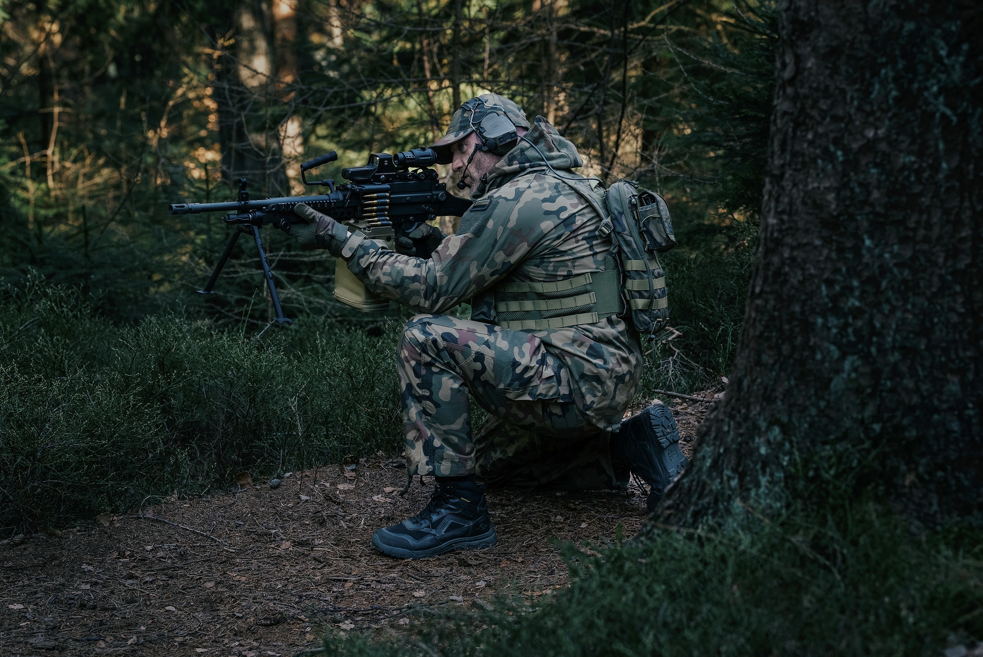 Uniformní kalhoty Helikon-Tex SFU Next Mk2 Pants PolyCotton Rip-Stop – wz.93 Pantera PL Woodland