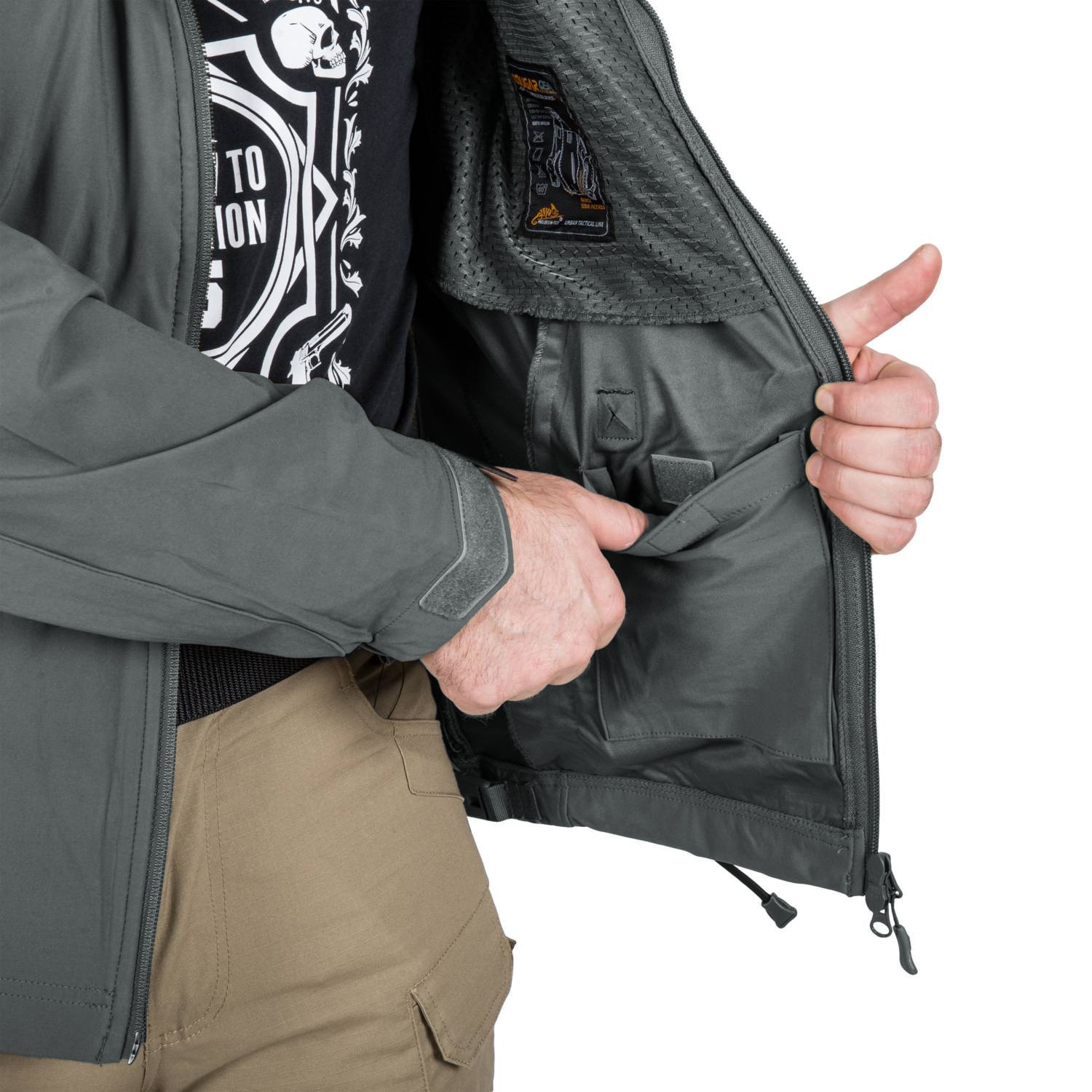 Bunda Helikon-Tex Cougar Softshell Windblocker QSA HID - Foliage Green