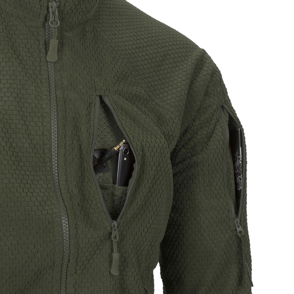 Fleesová mikina Helikon-Tex Alpha Tactical – Olive Green
