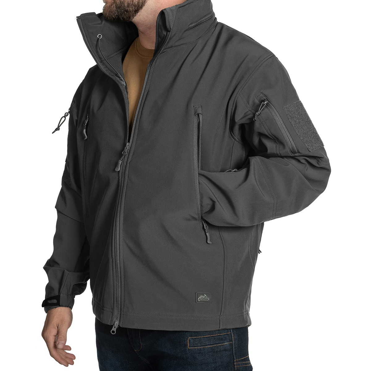 Bunda Helikon-Tex Gunfighter Softshell Shark Skin Windblocker - Shadow Grey