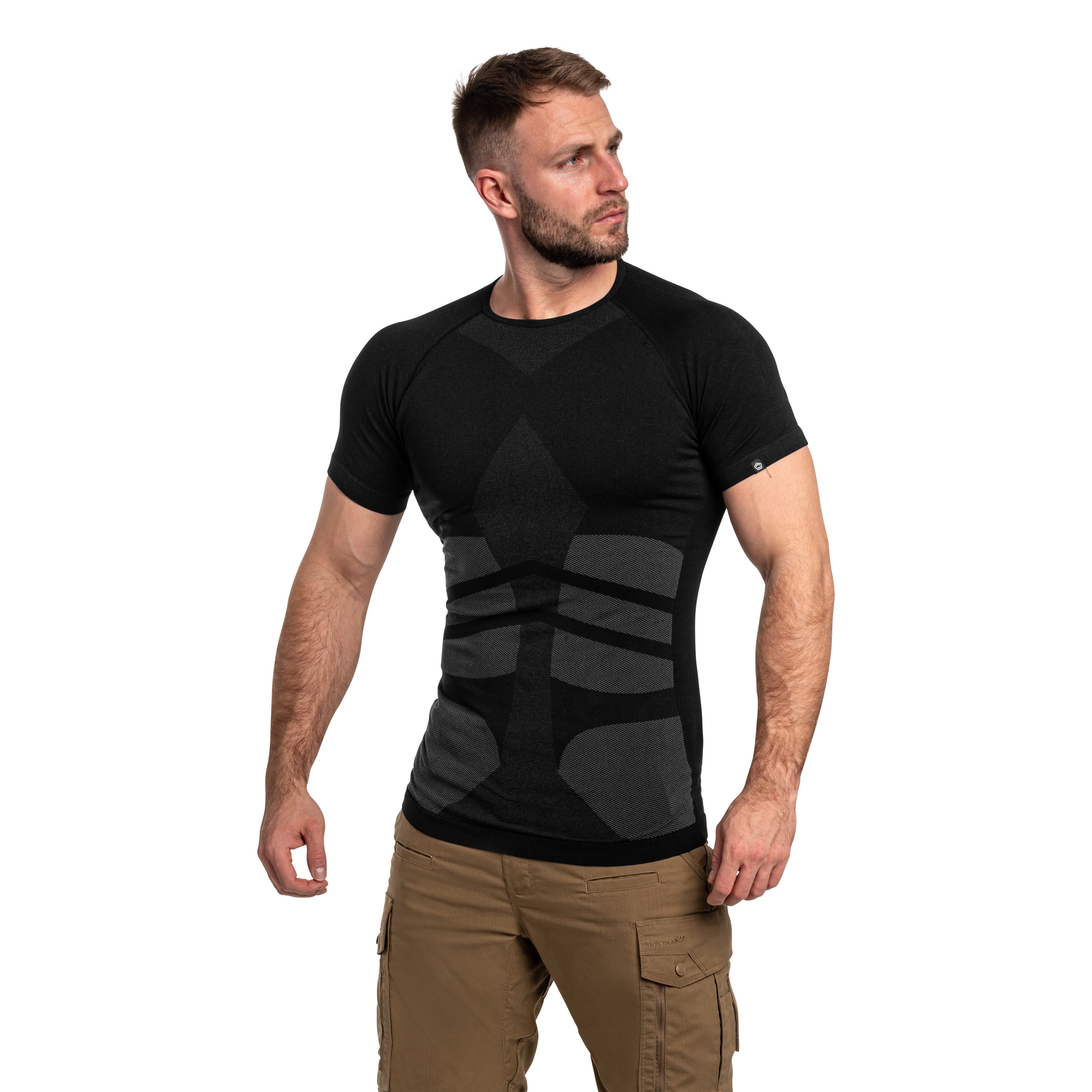 Termoaktivní tričko Pentagon Plexis Short Sleeve - Black