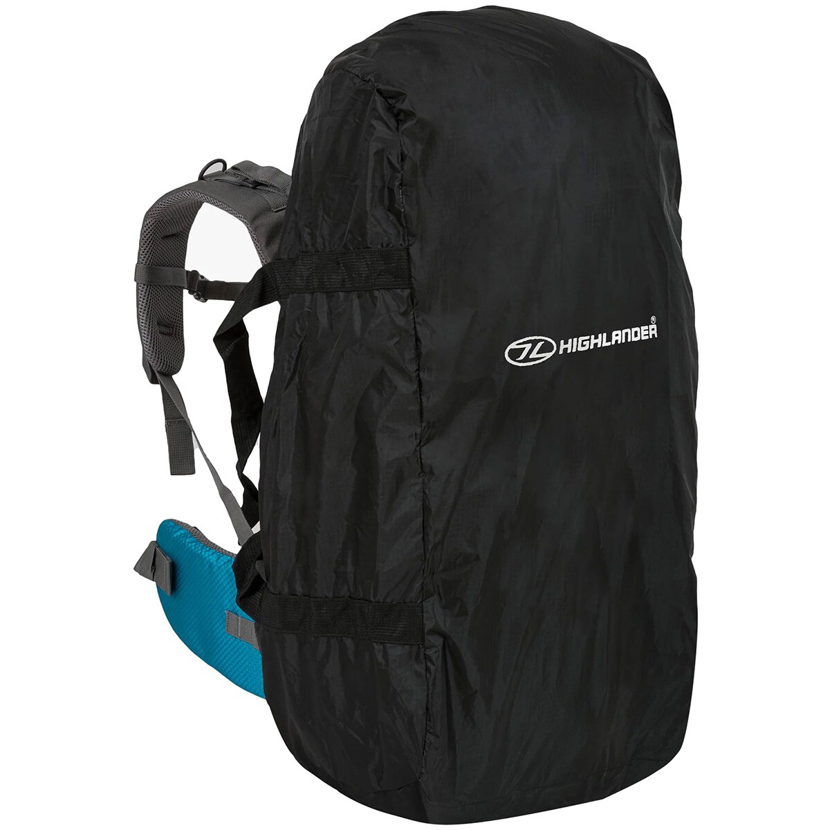 Pouzdro na batoh Highlander Outdoor Medium Combo Rain Cover 50–70 l – Černé