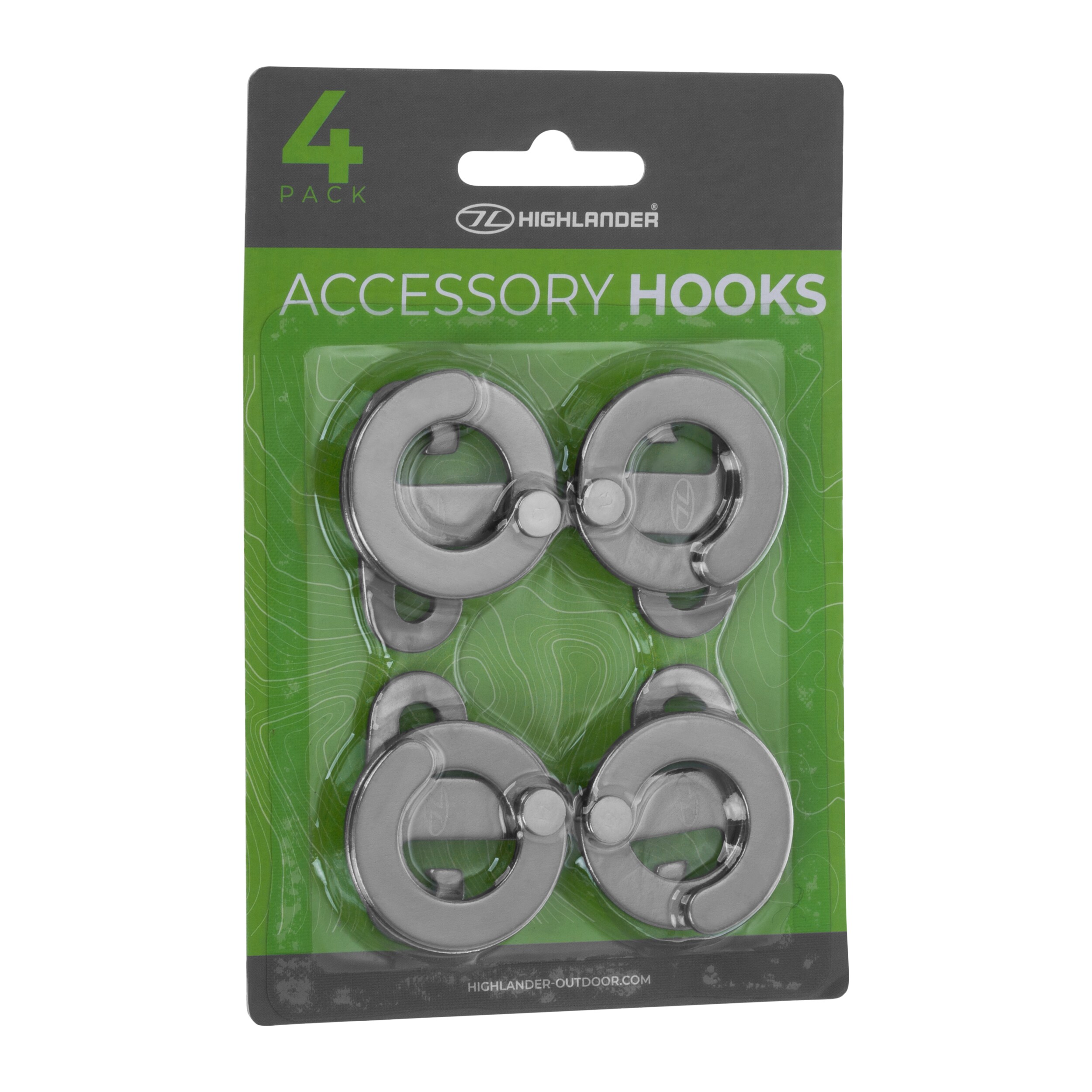 Držák Highlander Outdoor Accessory Hooks - 4 ks