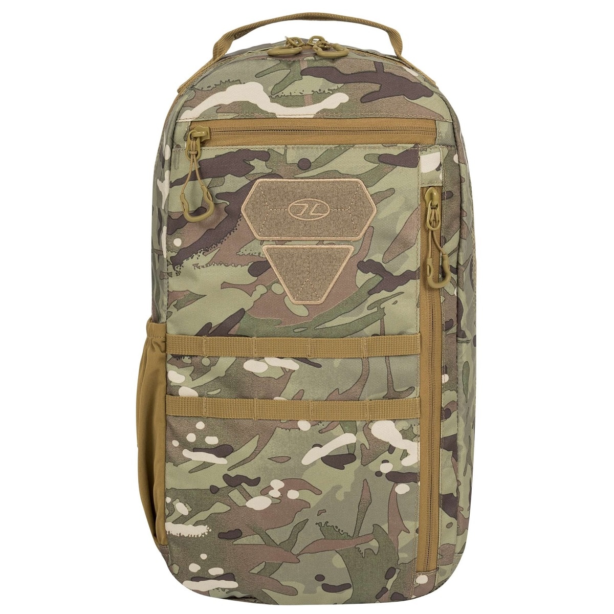 Batoh Highlander Forces Scorpion Gearslinger 12 l – Arid MC Camo