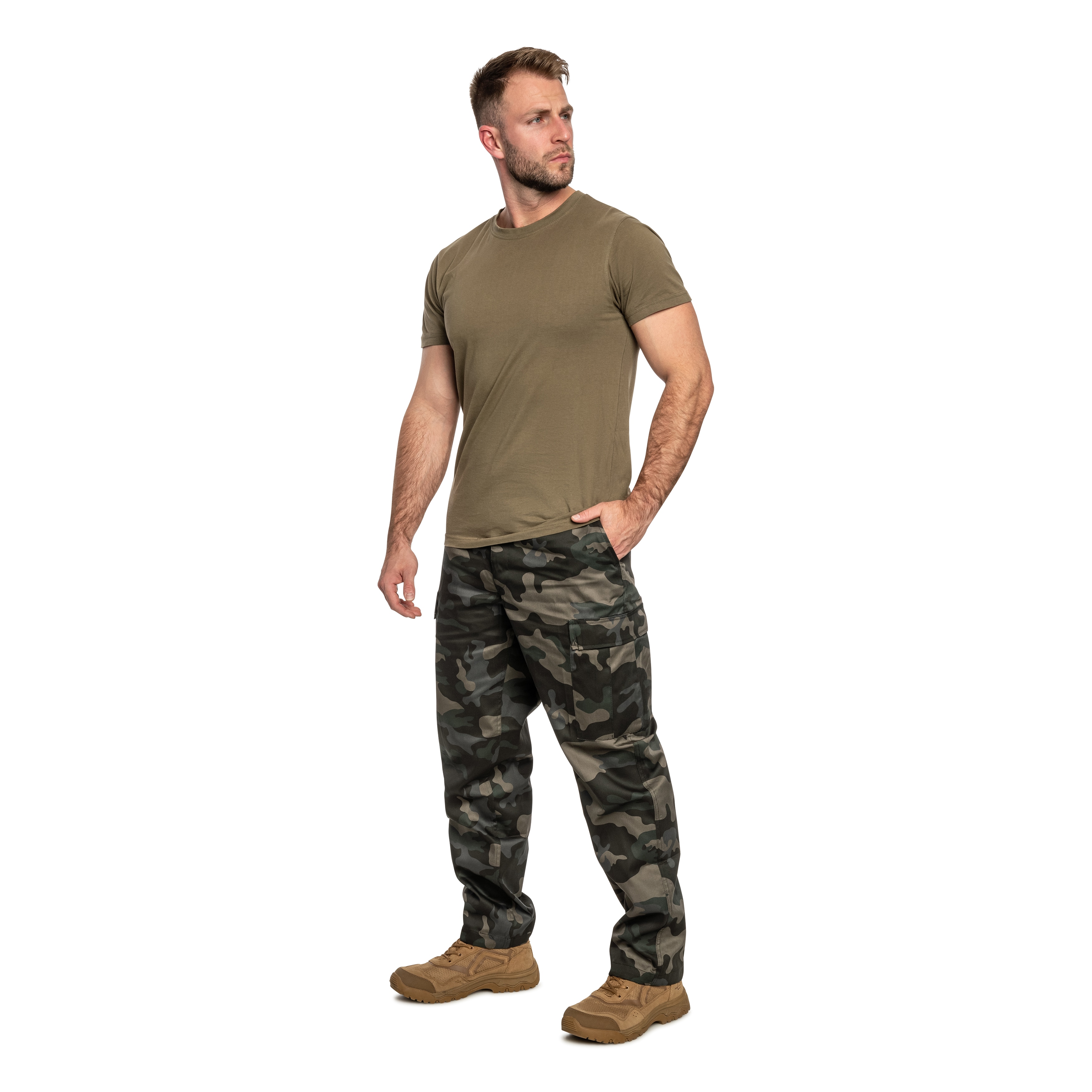Kalhoty Brandit US Ranger – Dark Camo
