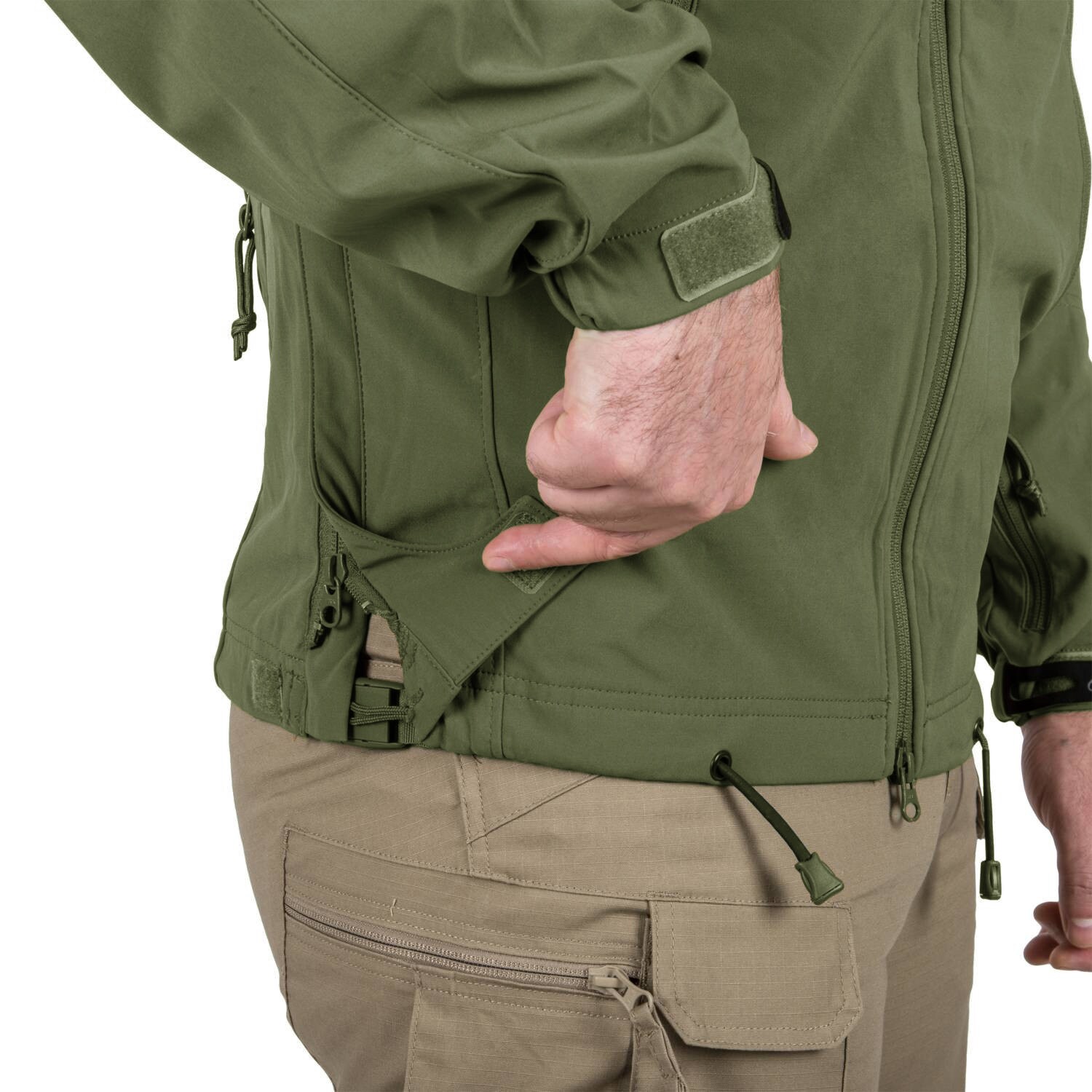 Bunda Helikon-Tex Cougar Softshell Windblocker QSA HID - Olive Green