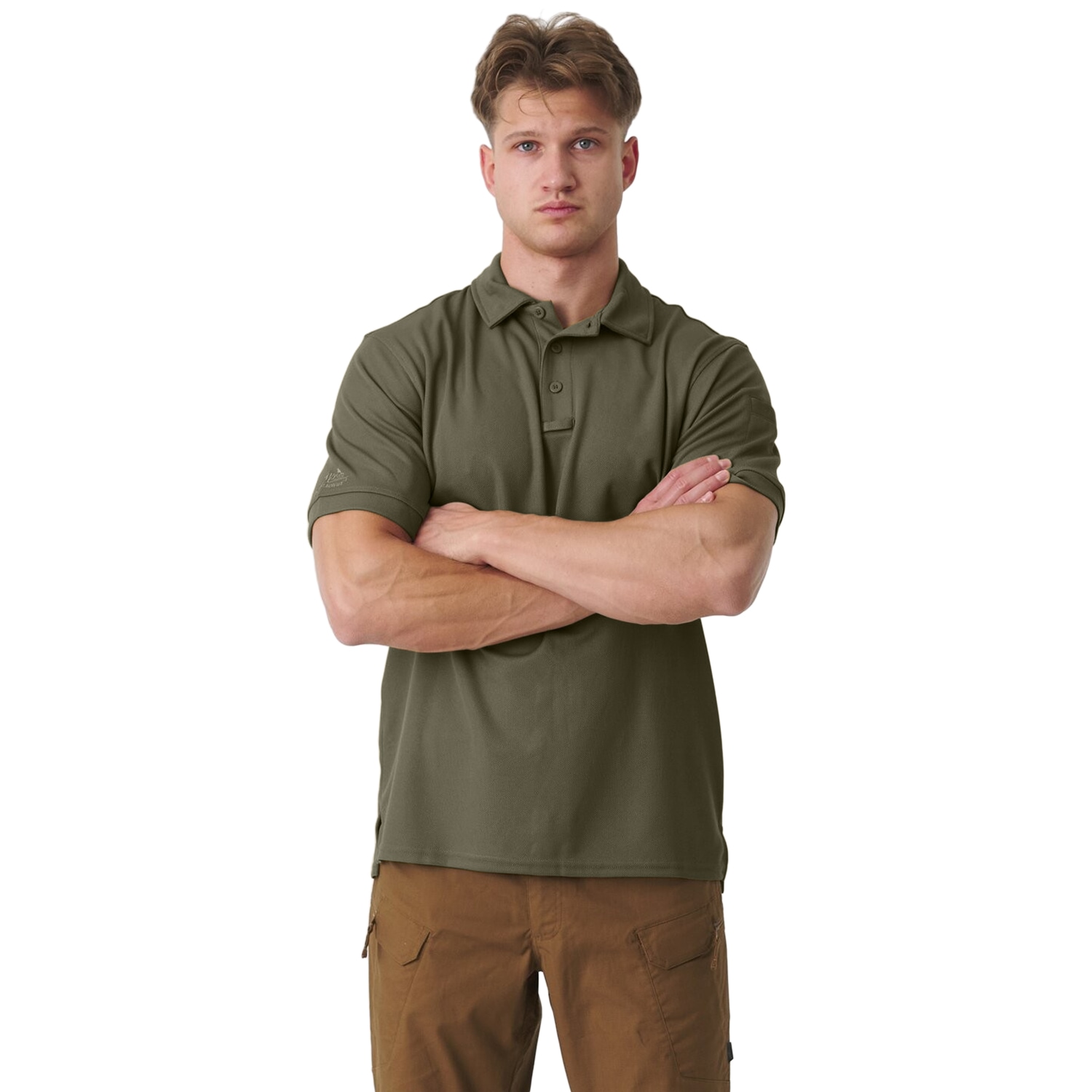 Termoaktivní tričko Polo Helikon-Tex UTL TopCool - Olive Green