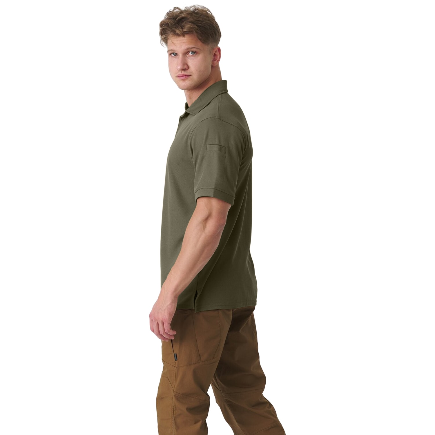 Termoaktivní tričko Polo Helikon-Tex UTL TopCool - Olive Green