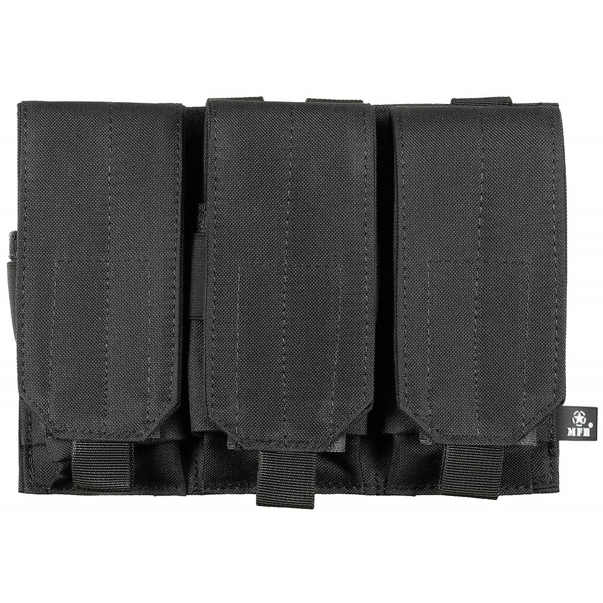 Trojitá sumka MFH Ammo Pouch Triple MOLLE – Black