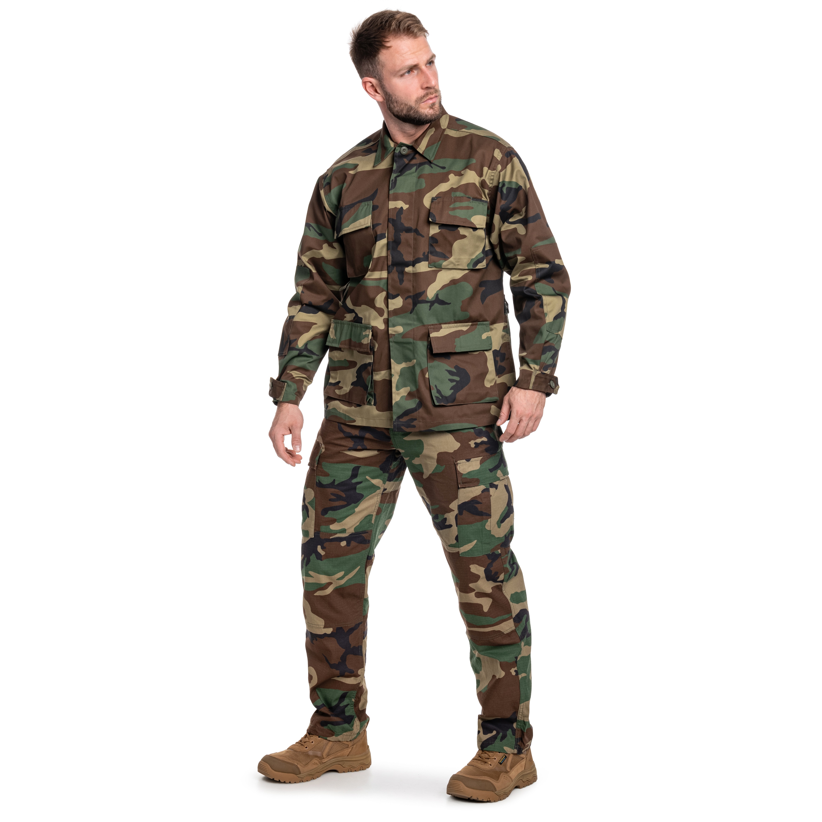 Mikina Mil-Tec BDU PolyCotton Woodland