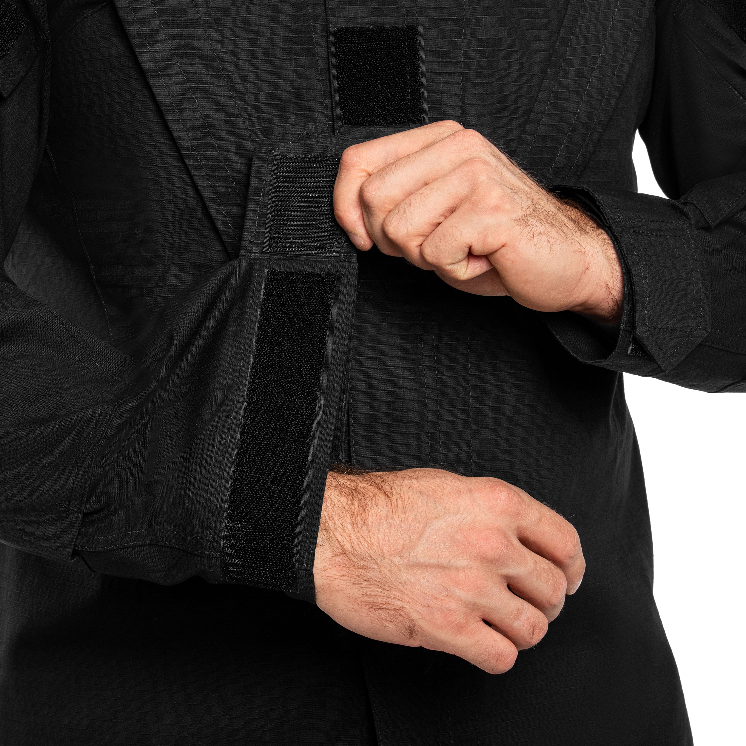 Vojenská mikina Mil-Tec Teesar ACU RipStop Black