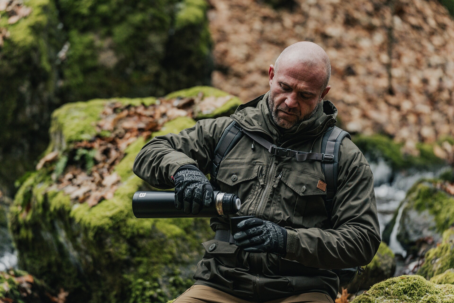 Taktické rukavice Mechanix Wear ColdWork Original - Black/Grey