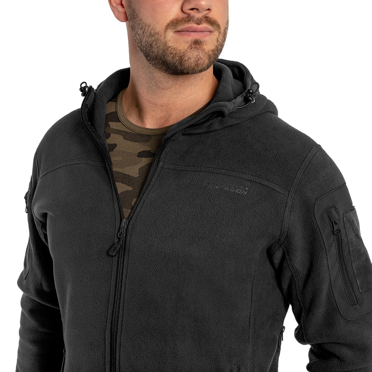 Fleesová mikina Pentagon Hercules 2.0 – Black
