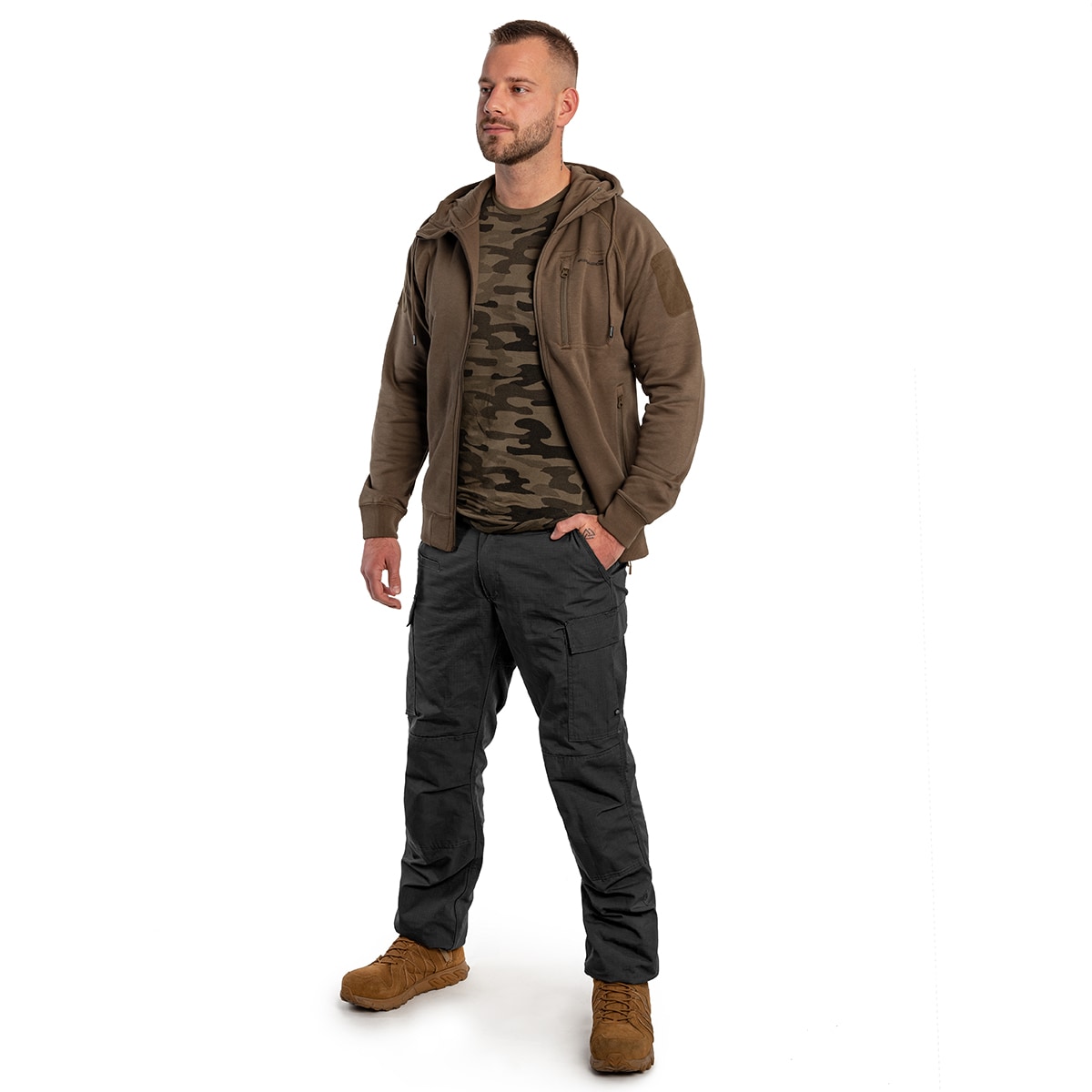 Mikina Pentagon Leonidas 2.0 Tactical Hoodie - Terra Brown