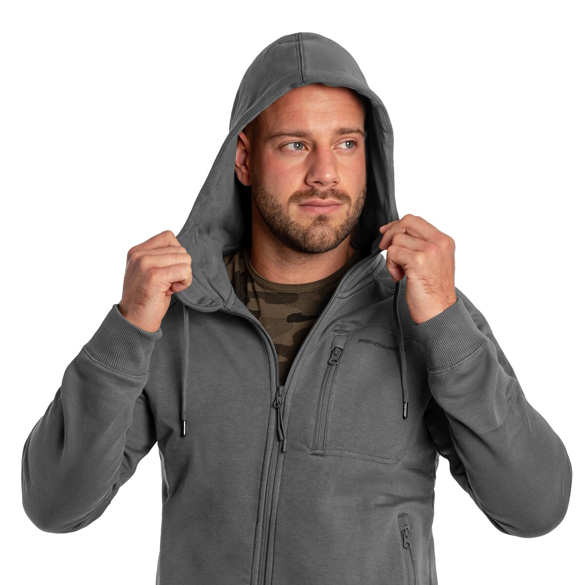 Mikina Pentagon Leonidas 2.0 Tactical Hoodie - Wolf Grey