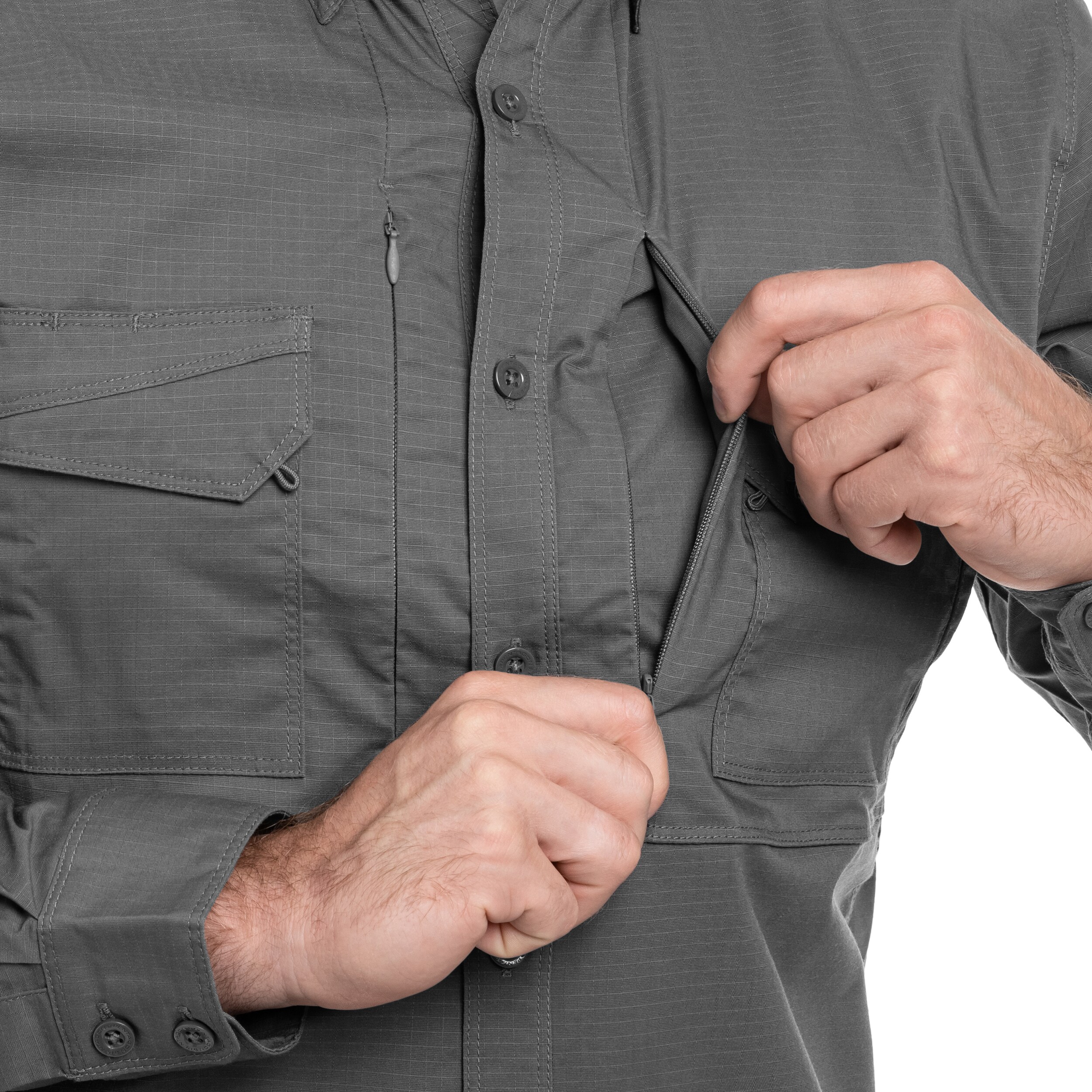 Taktická košile Pentagon Plato Long Sleeve - Wolf Grey