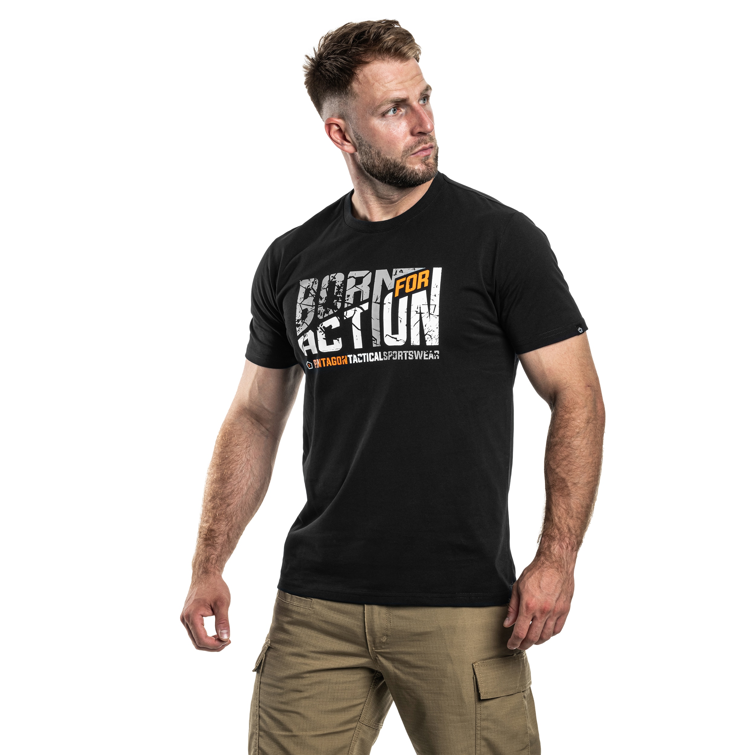 Tričko Pentagon Ageron „Born For Action - Born For Action“ - Black