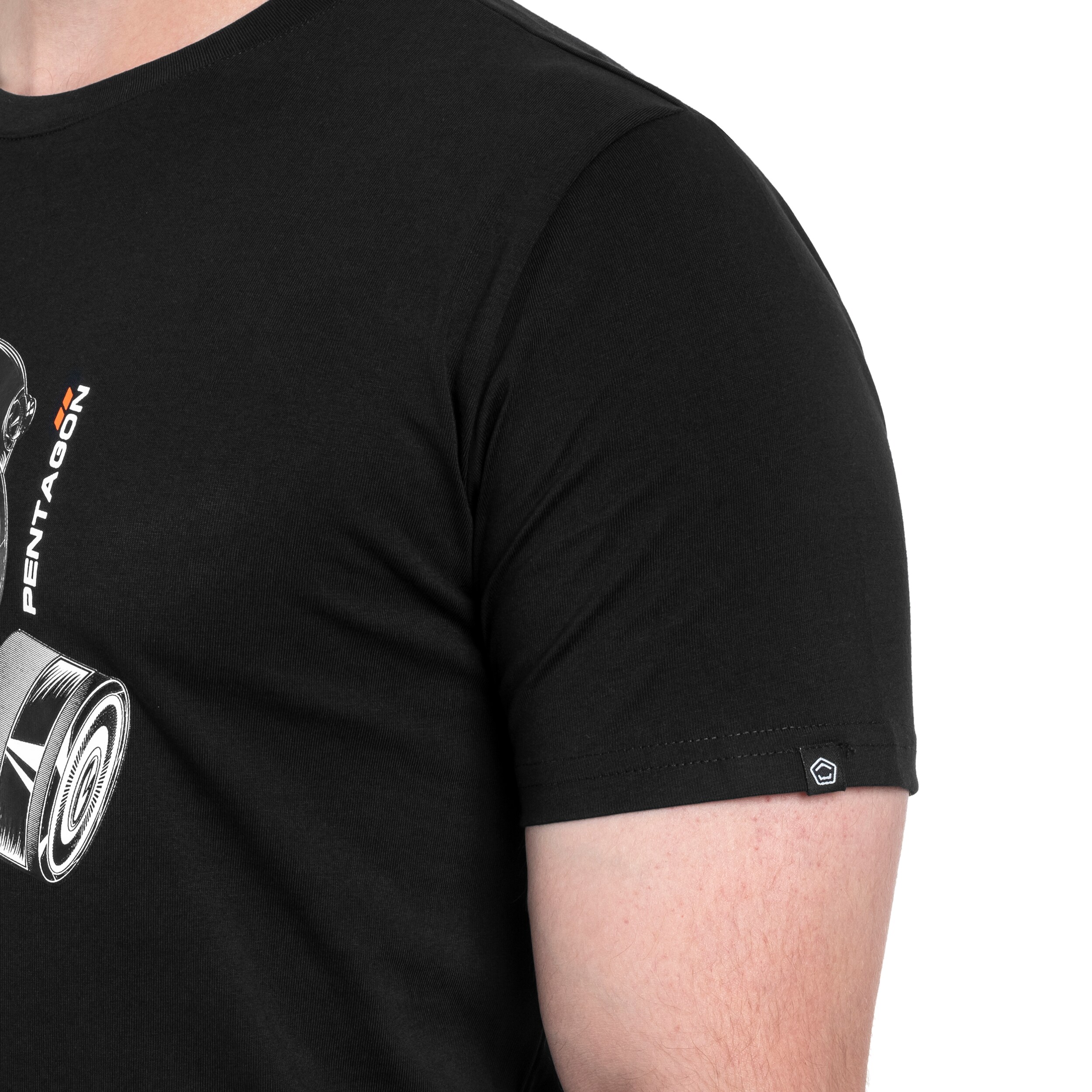 Tričko Pentagon „Gas-Mask“- Black