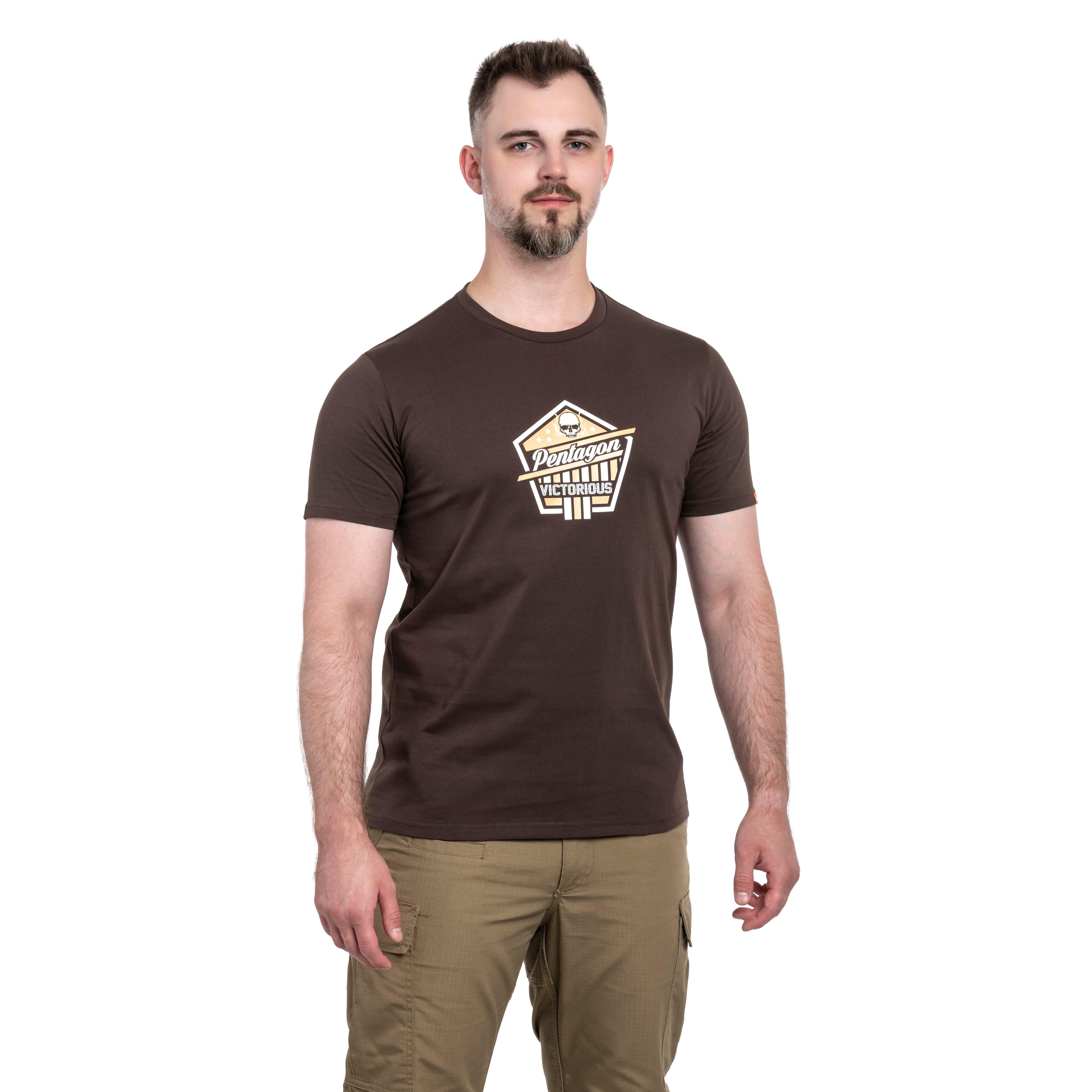 Tričko Pentagon „Victorious“ - Terra Brown