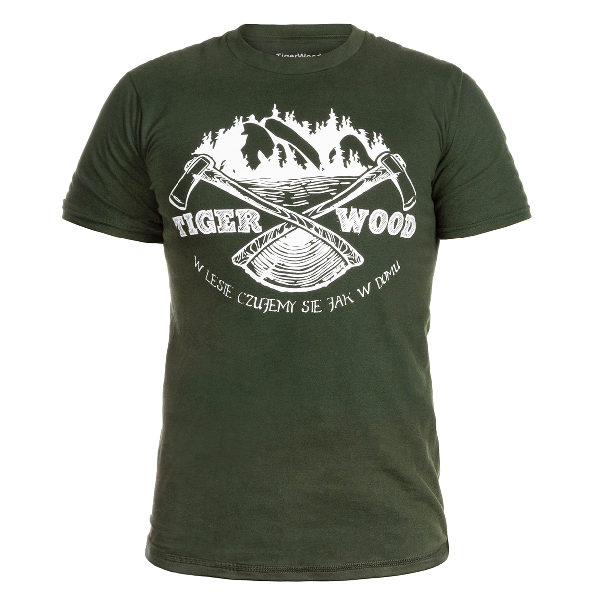 TigerWood - Two Axes T-Shirt - Grün