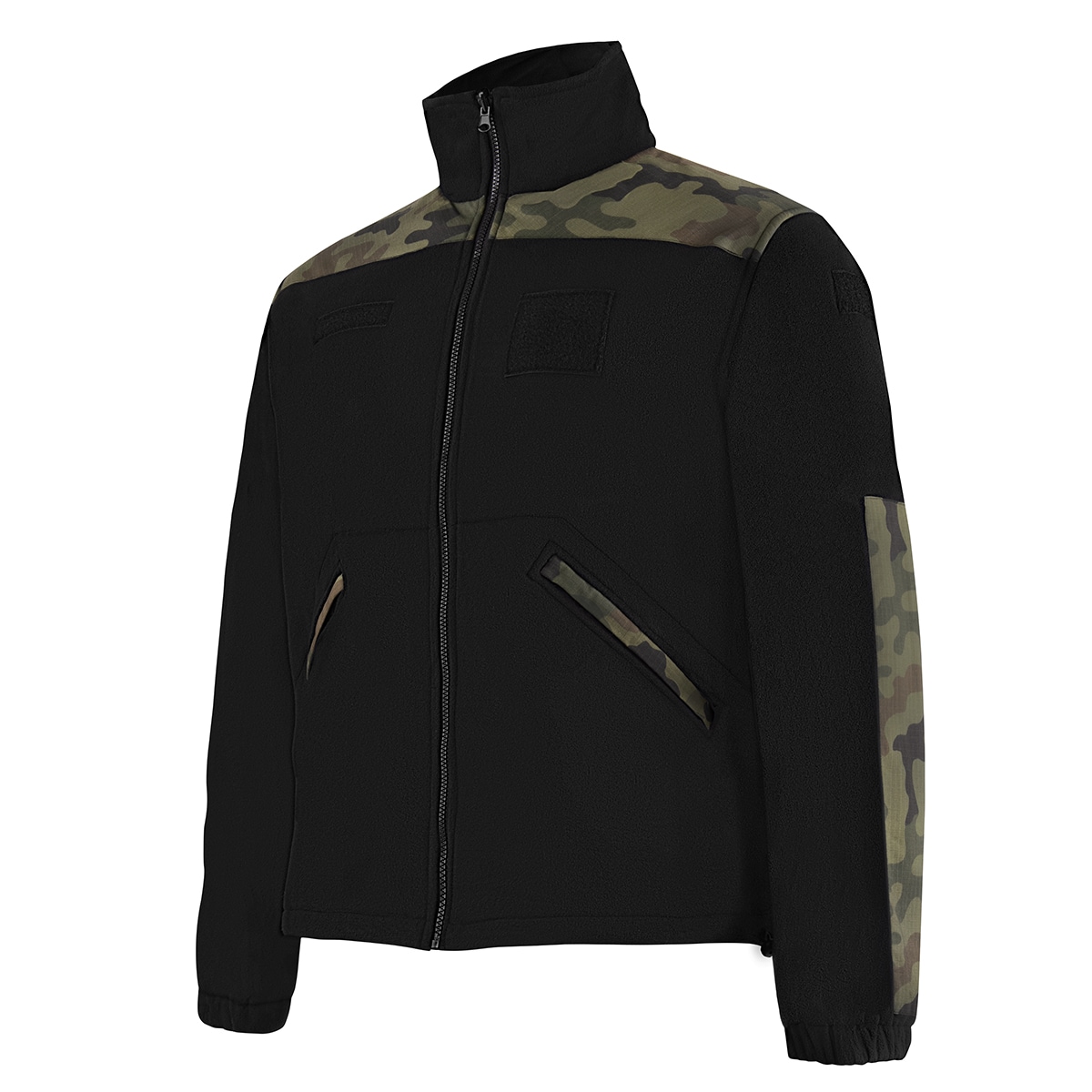 Texar - Grom - Fleecejacke - Black/wz.93 Pantera PL Woodland