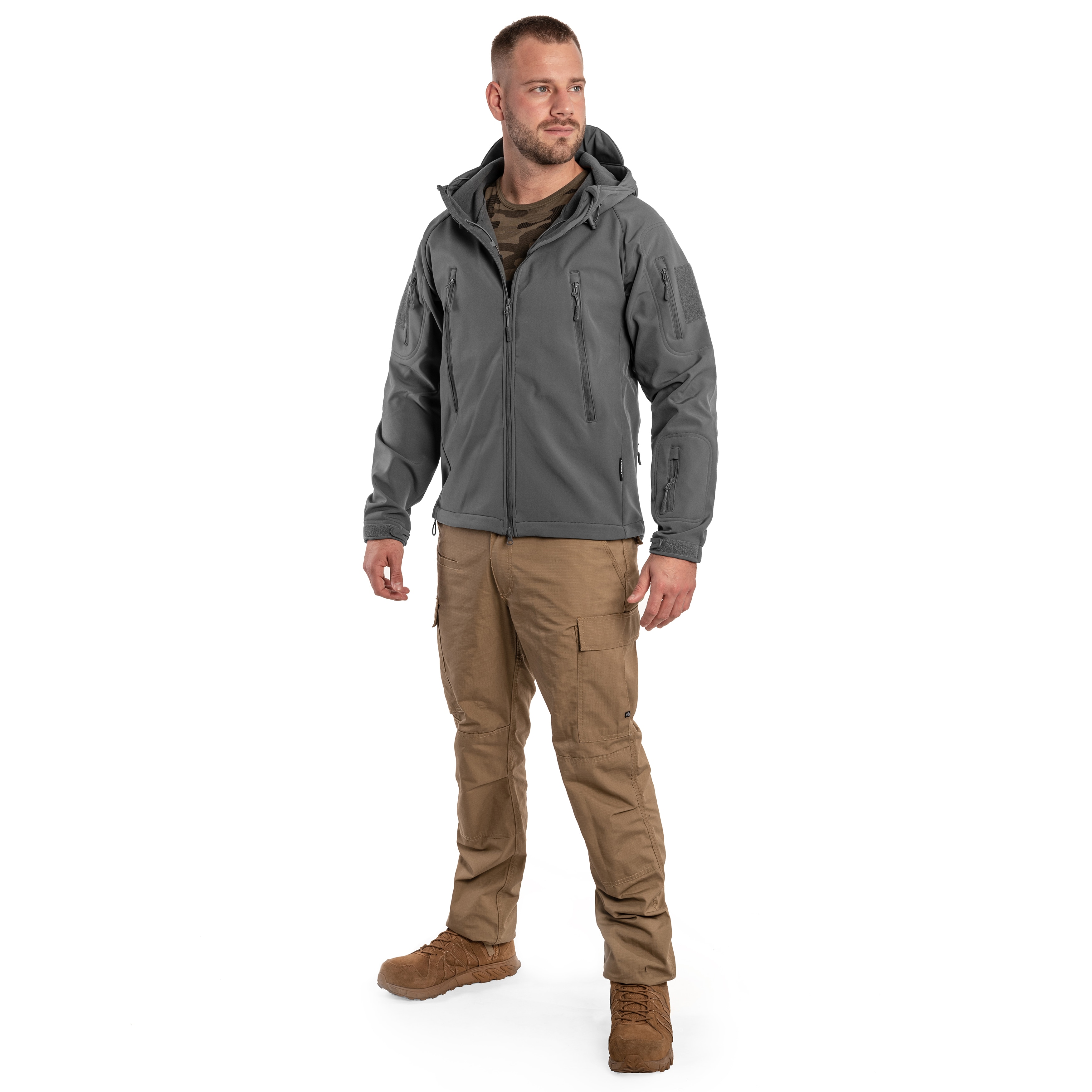 Texar - Softshell Falcon Softshelljacke - Grey