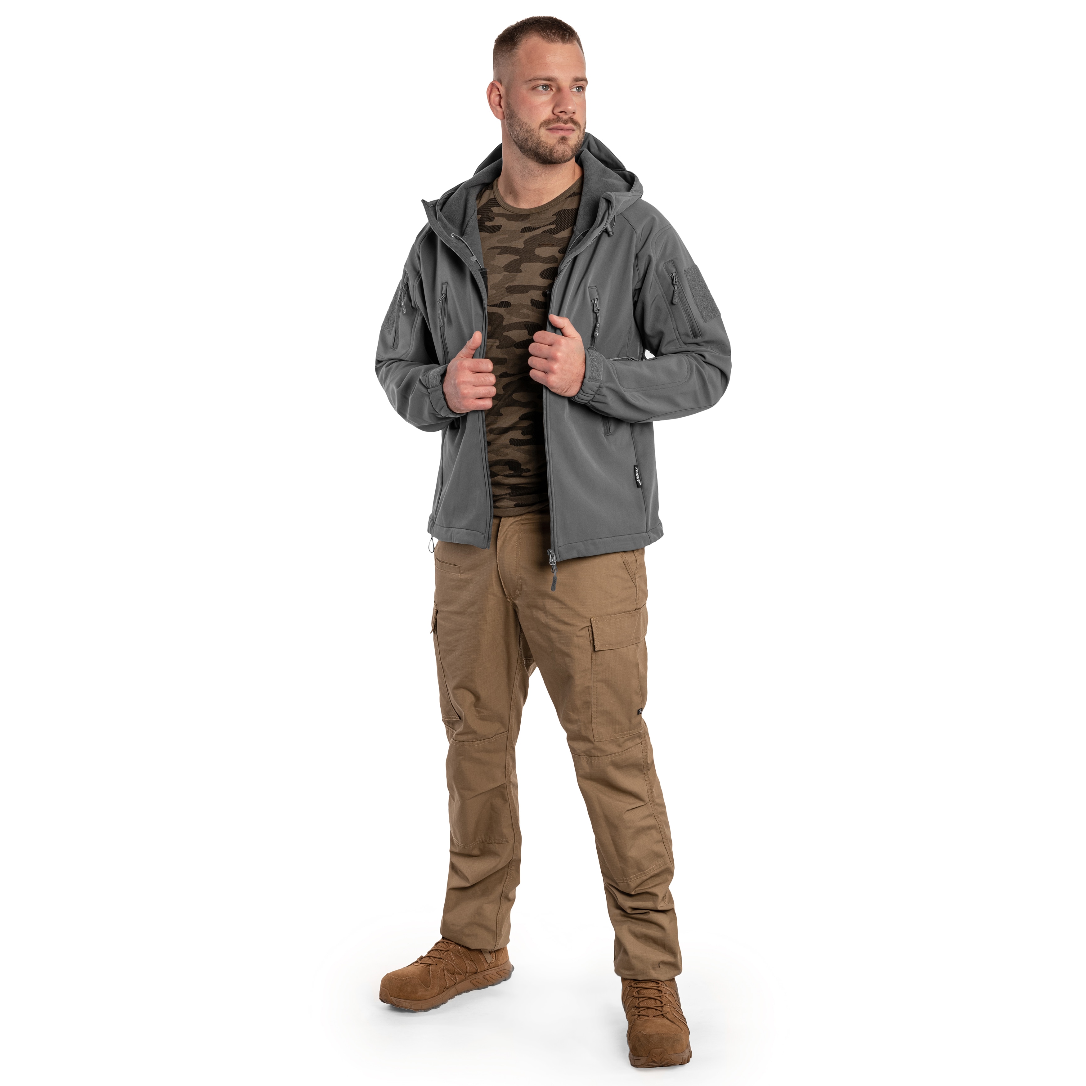 Texar - Softshell Falcon Softshelljacke - Grey