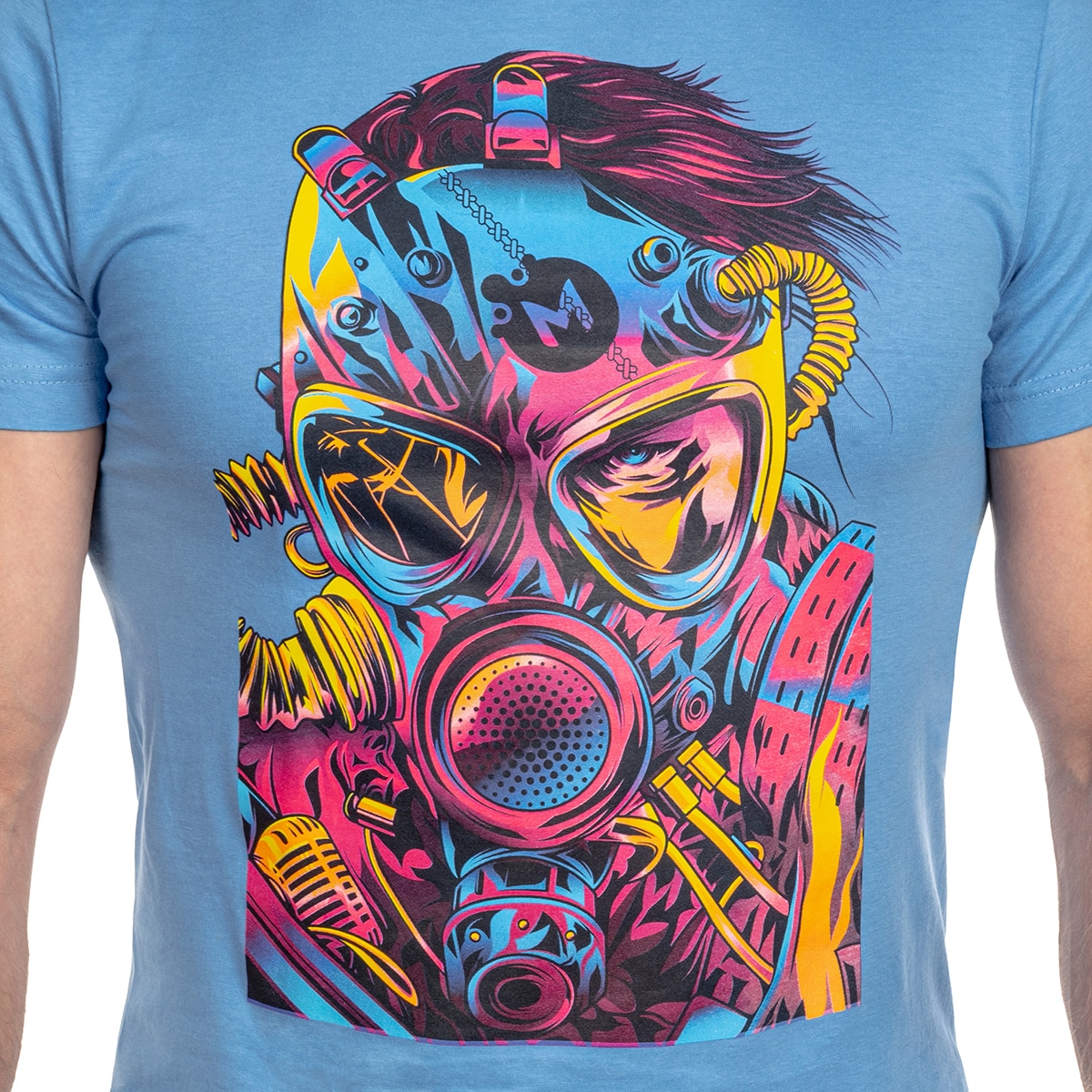 Voyovnik - Cyberpunk - T-Shirt - Blau