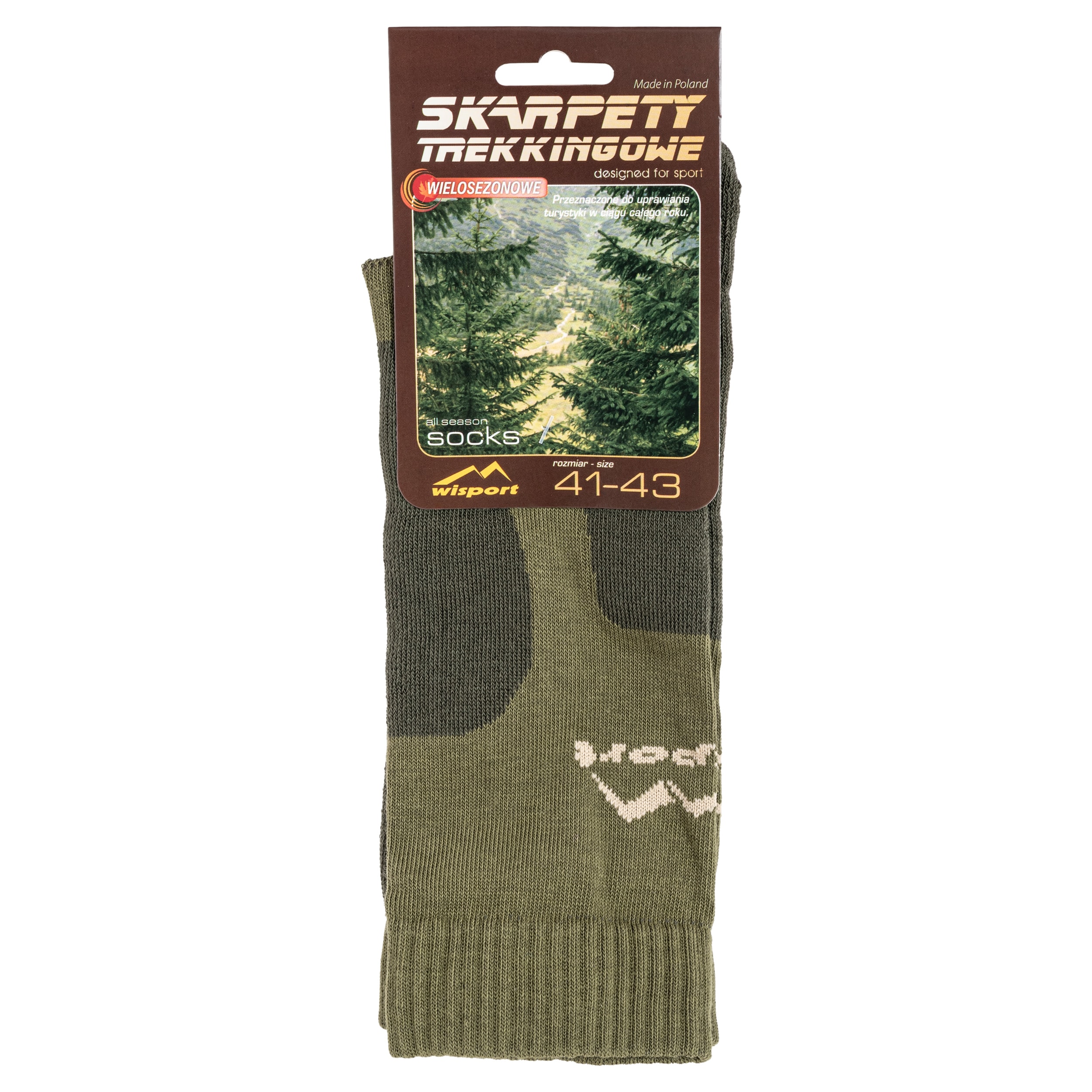 Wisport - Trekkingsocken - Olive/Brown