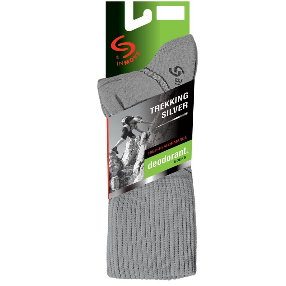 Skarpety Motive Trekking Deodorant - Silver/Jasny Szary