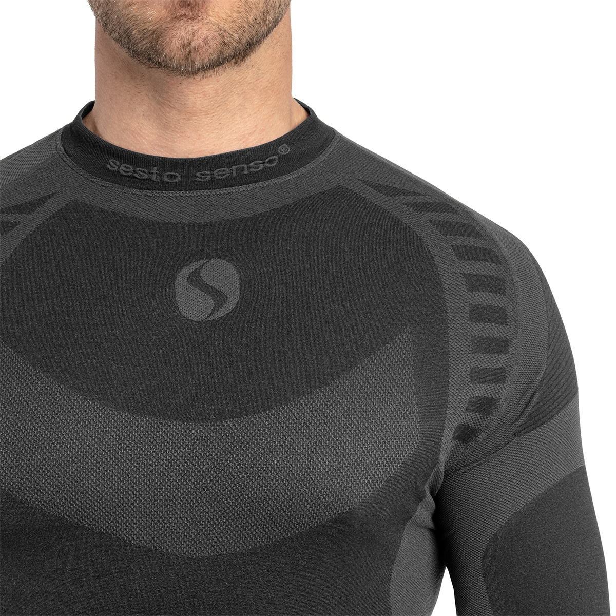 Sesto Senso - Thermo Active - Langarm-Thermo-Shirt - Graphit/Black