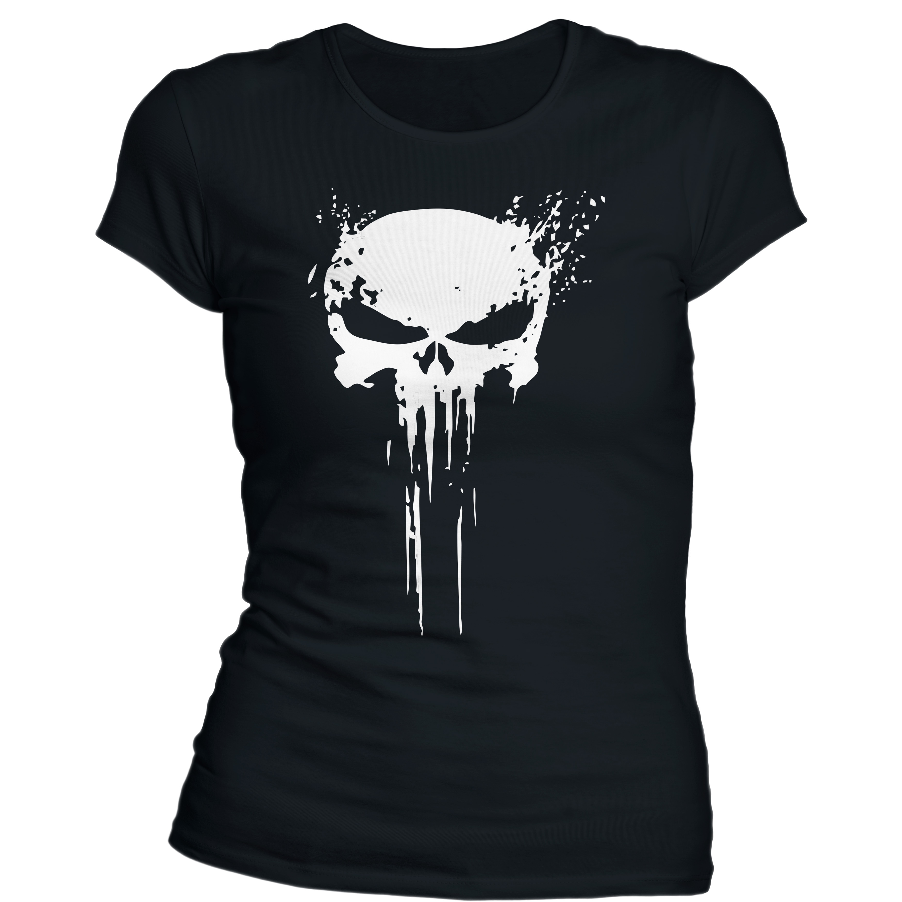 TigerWood - Punisher - Damen T-Shirt - Black