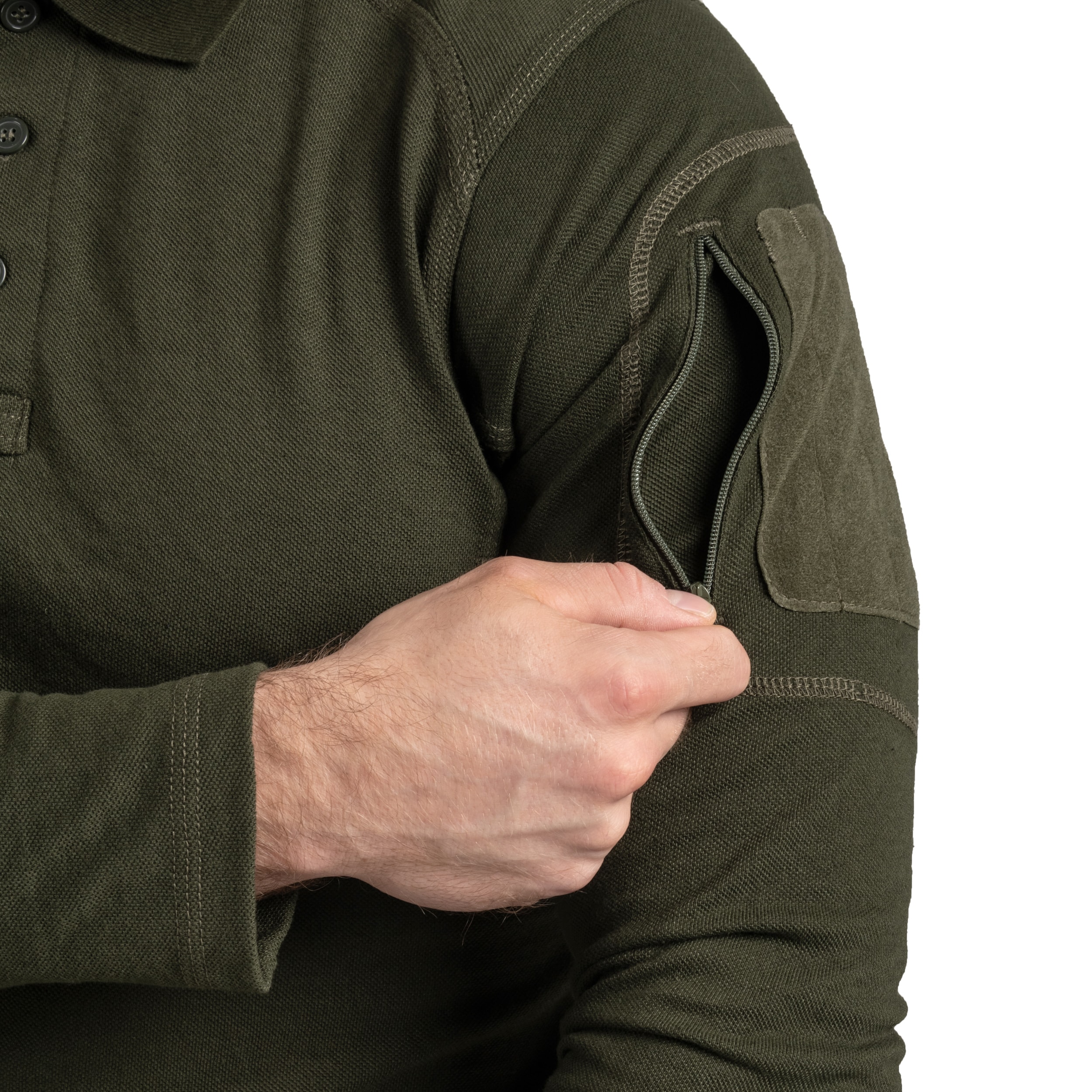 Texar - Elite Pro Long Sleeve - Poloshirt - Olive